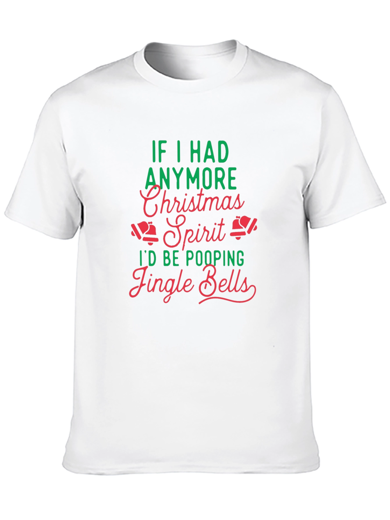 Funny Christmas Spirit Jingle Bells Graphic T-Shirt