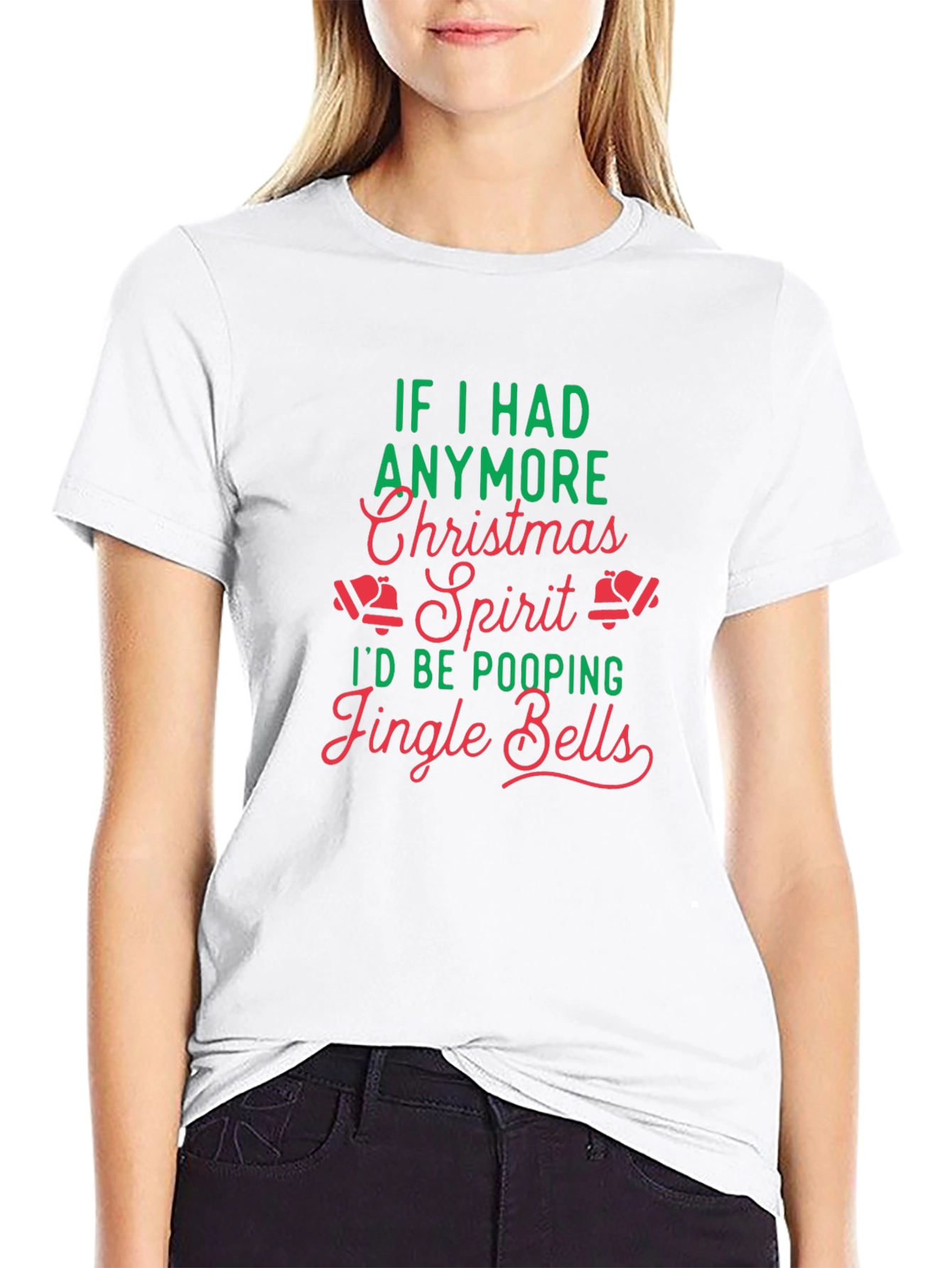 Funny Christmas Spirit Jingle Bells Graphic T-Shirt