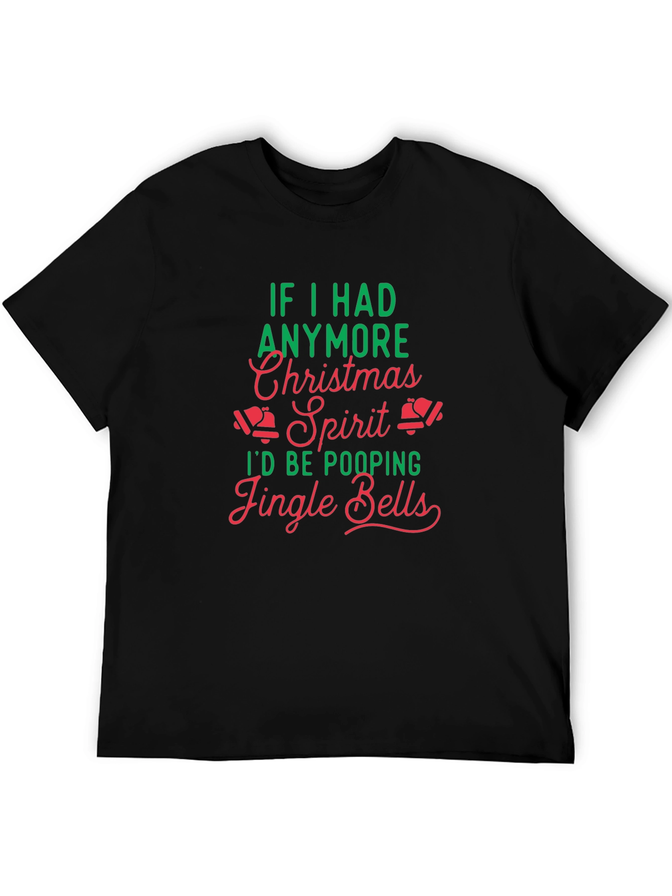Funny Christmas Spirit Jingle Bells Graphic T-Shirt