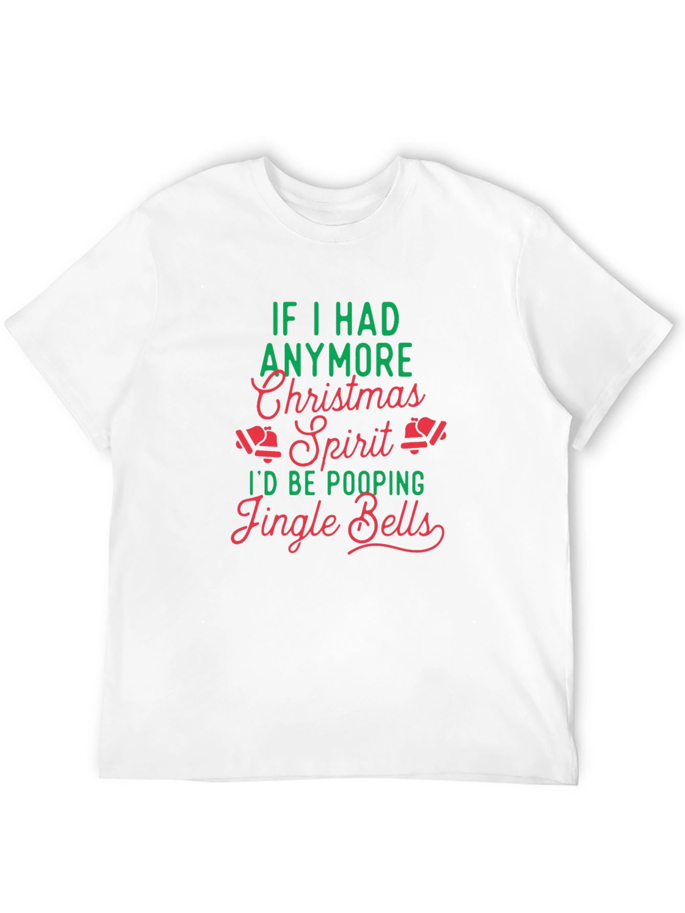 Funny Christmas Spirit Jingle Bells Graphic T-Shirt