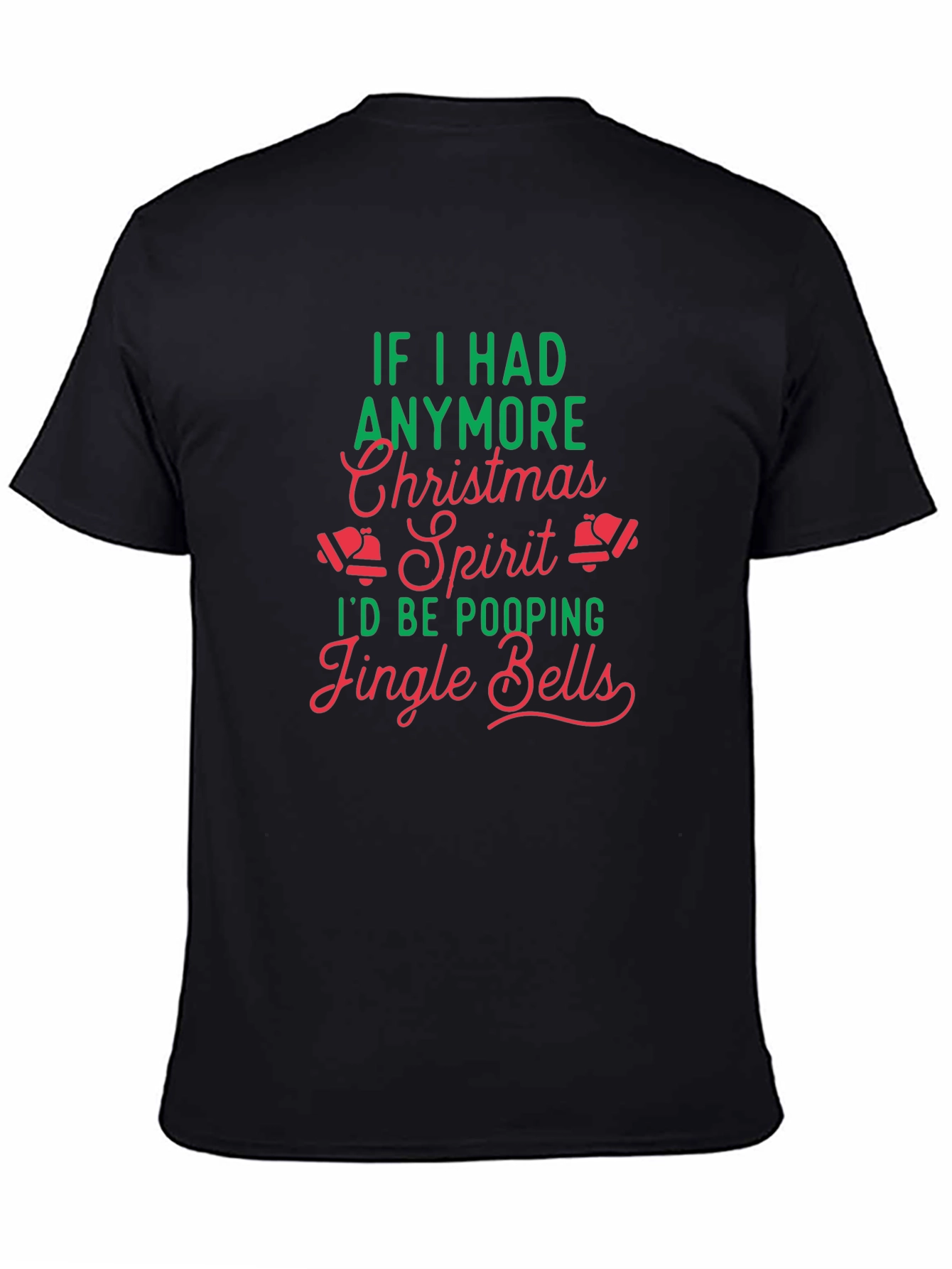 Funny Christmas Spirit Jingle Bells Graphic T-Shirt