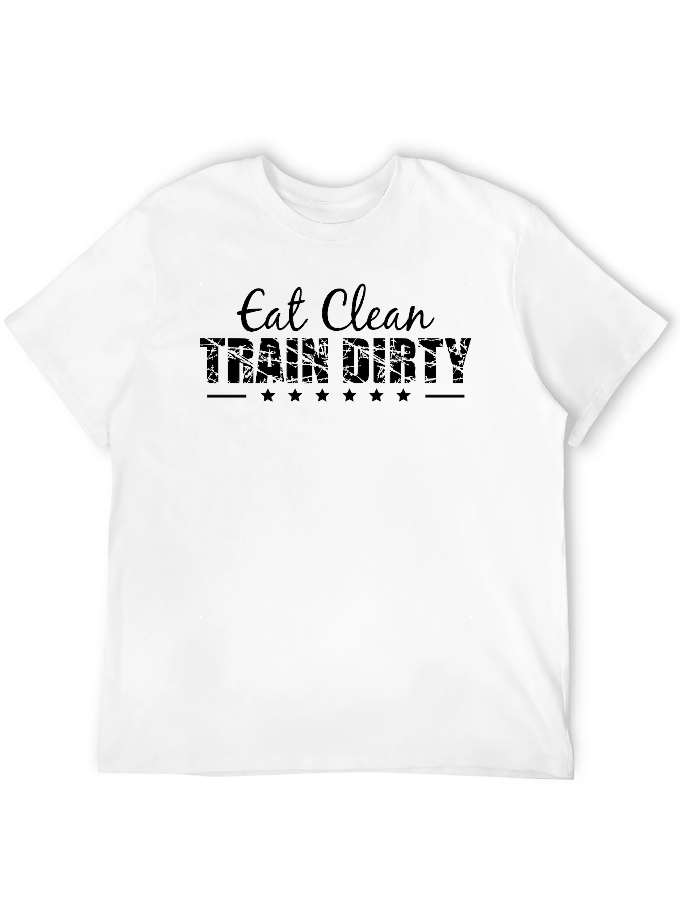 Eat Clean Train Dirty Black T-Shirt