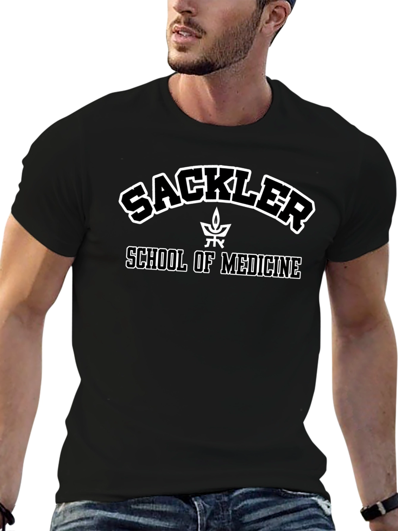 Sackler School of Medicine Black Graphic T-Shirt