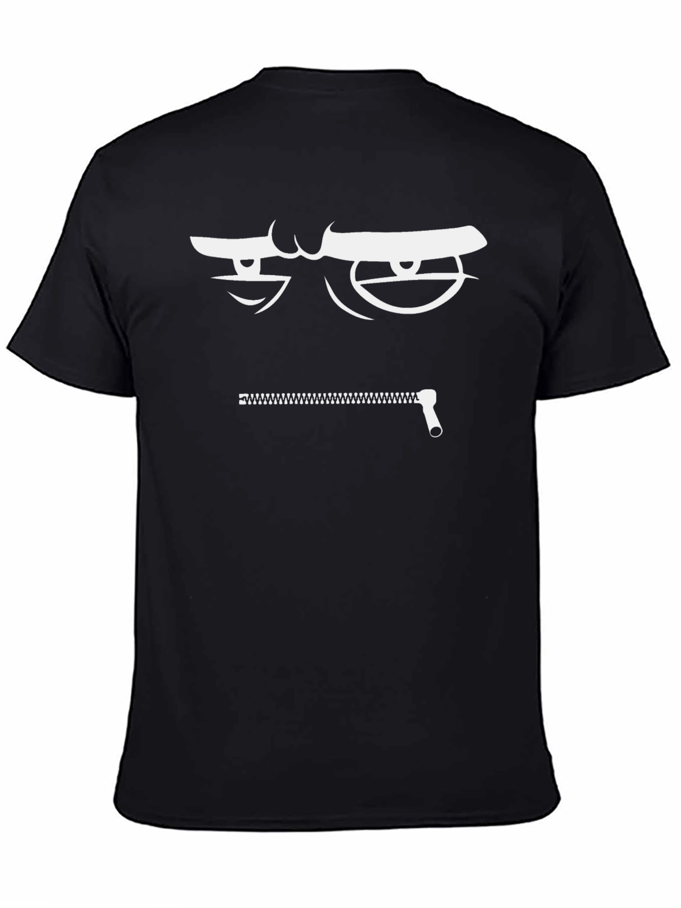 Zipper Mouth Graphic T-Shirt