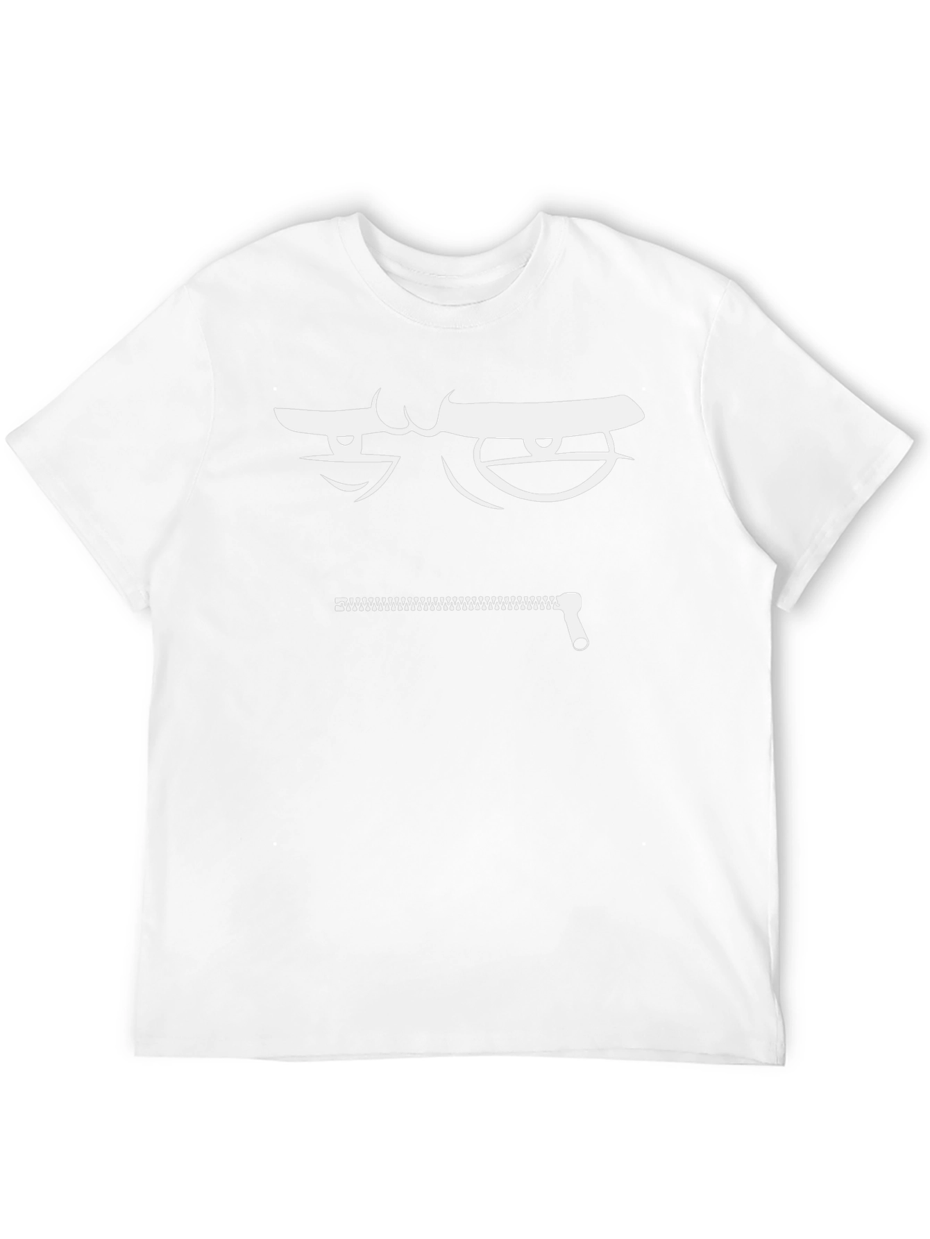 Zipper Mouth Graphic T-Shirt