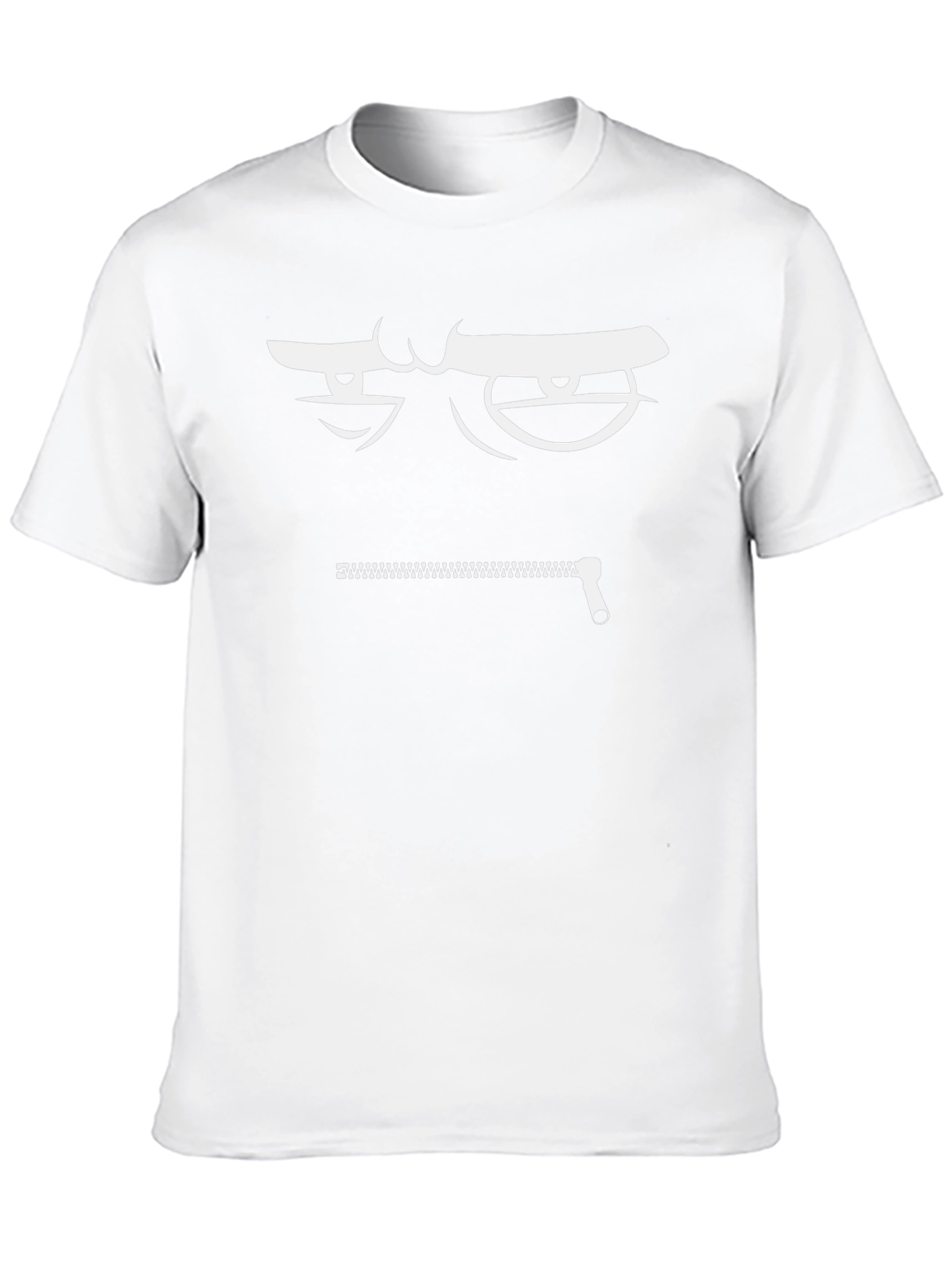 Zipper Mouth Graphic T-Shirt