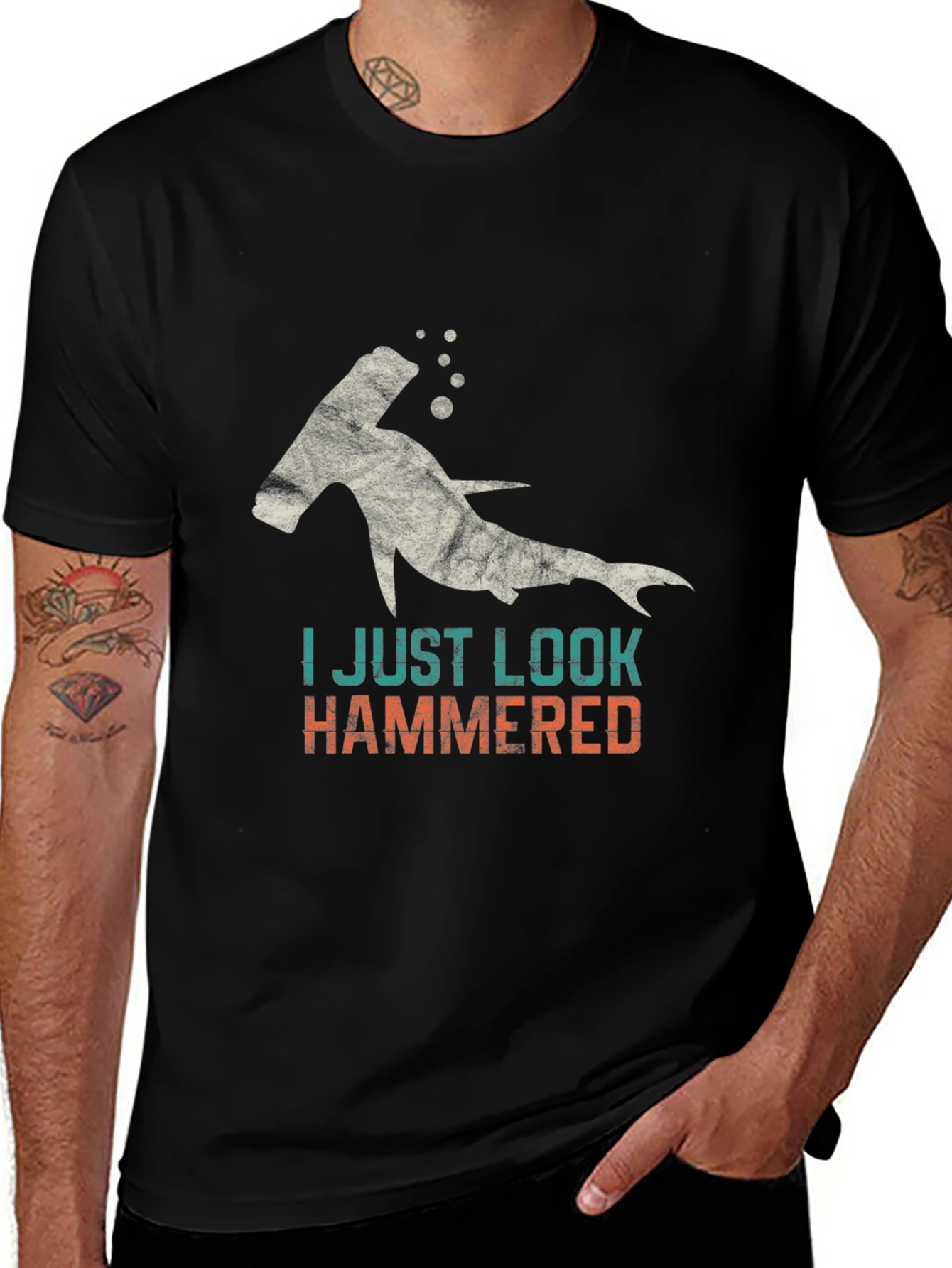 Hammerhead Shark T-Shirt - I Just Look Hammered