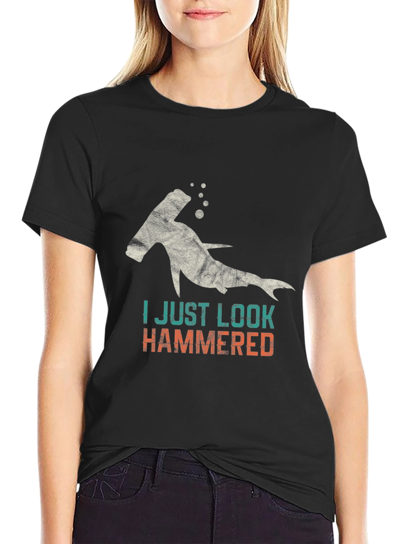 Hammerhead Shark T-Shirt - I Just Look Hammered