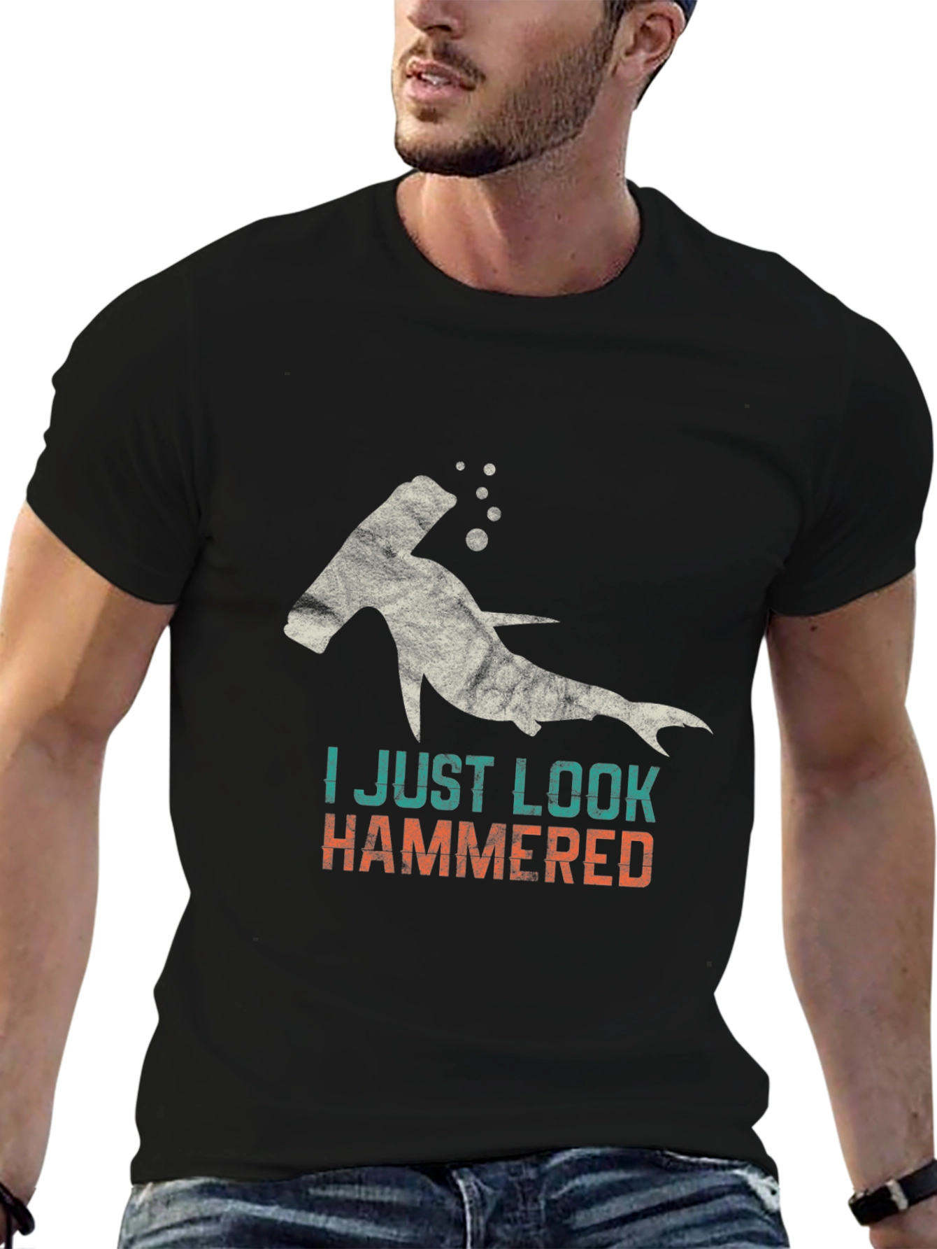 Hammerhead Shark T-Shirt - I Just Look Hammered