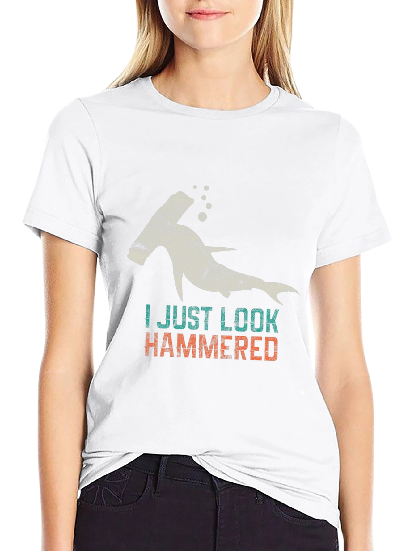 Hammerhead Shark T-Shirt - I Just Look Hammered