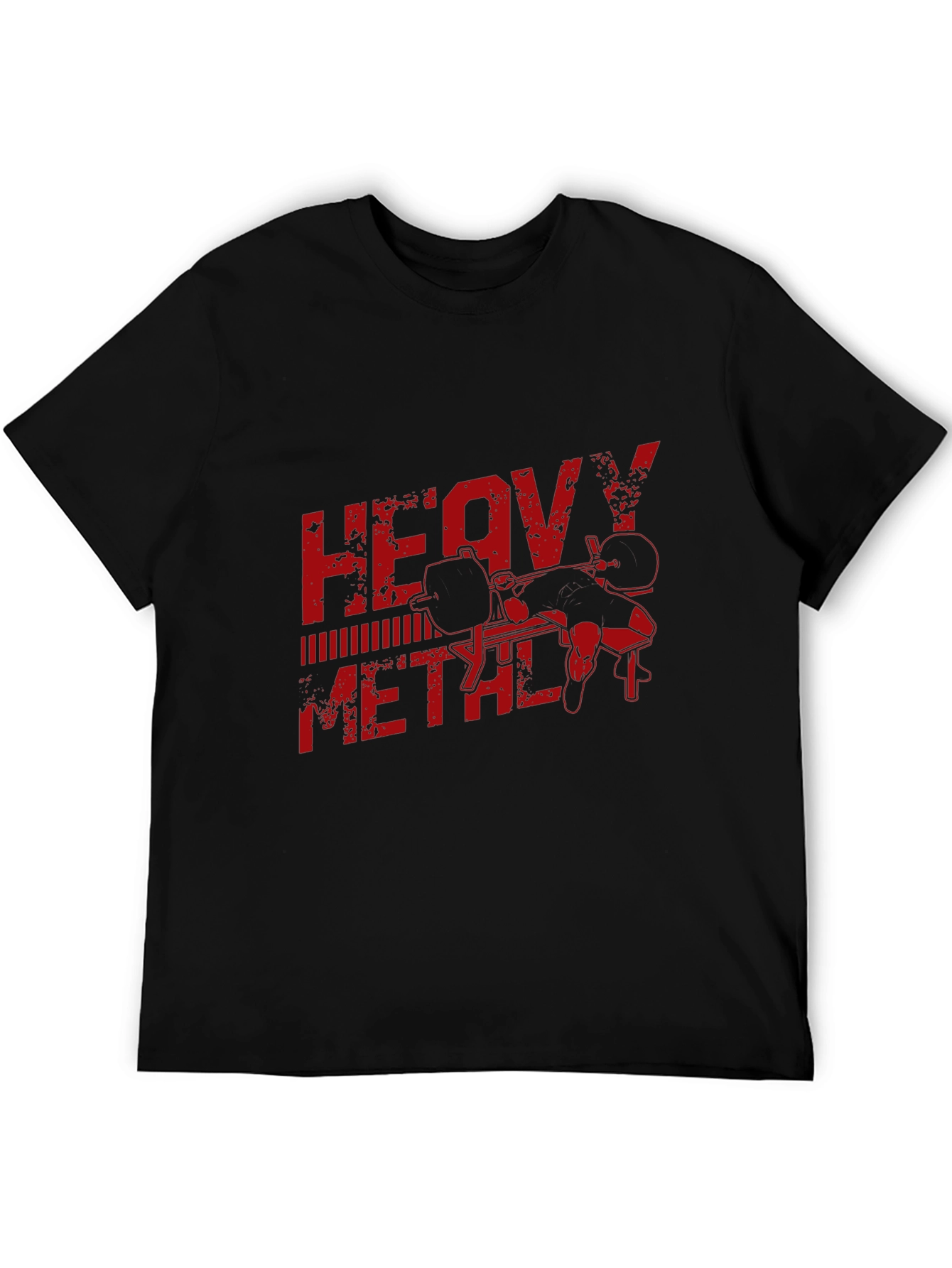 Heavy Metal Gym T-Shirt - Black Workout Tee