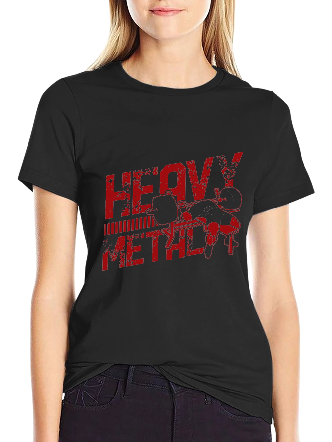 Heavy Metal Gym T-Shirt - Black Workout Tee