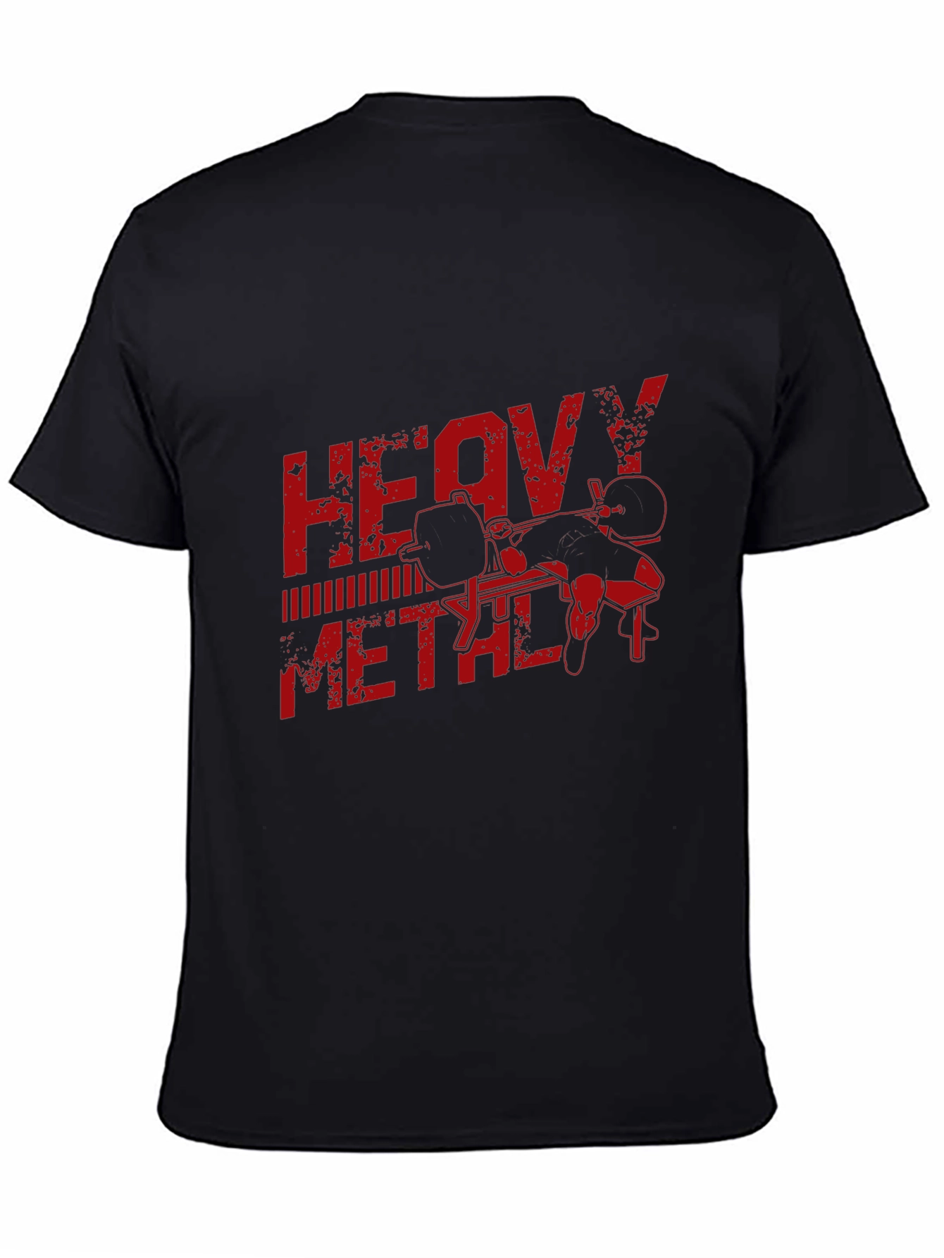 Heavy Metal Gym T-Shirt - Black Workout Tee