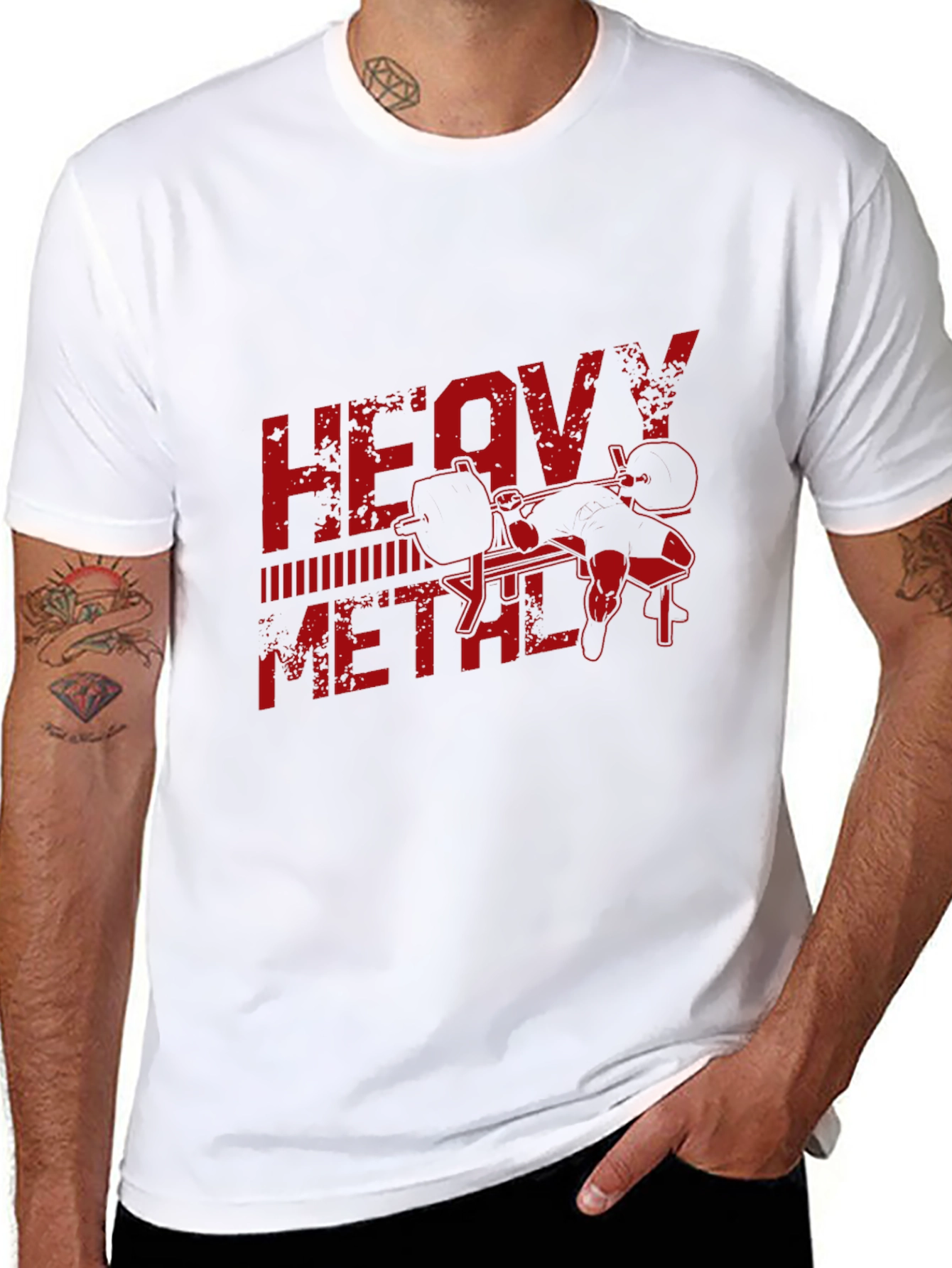 Heavy Metal Gym T-Shirt - Black Workout Tee
