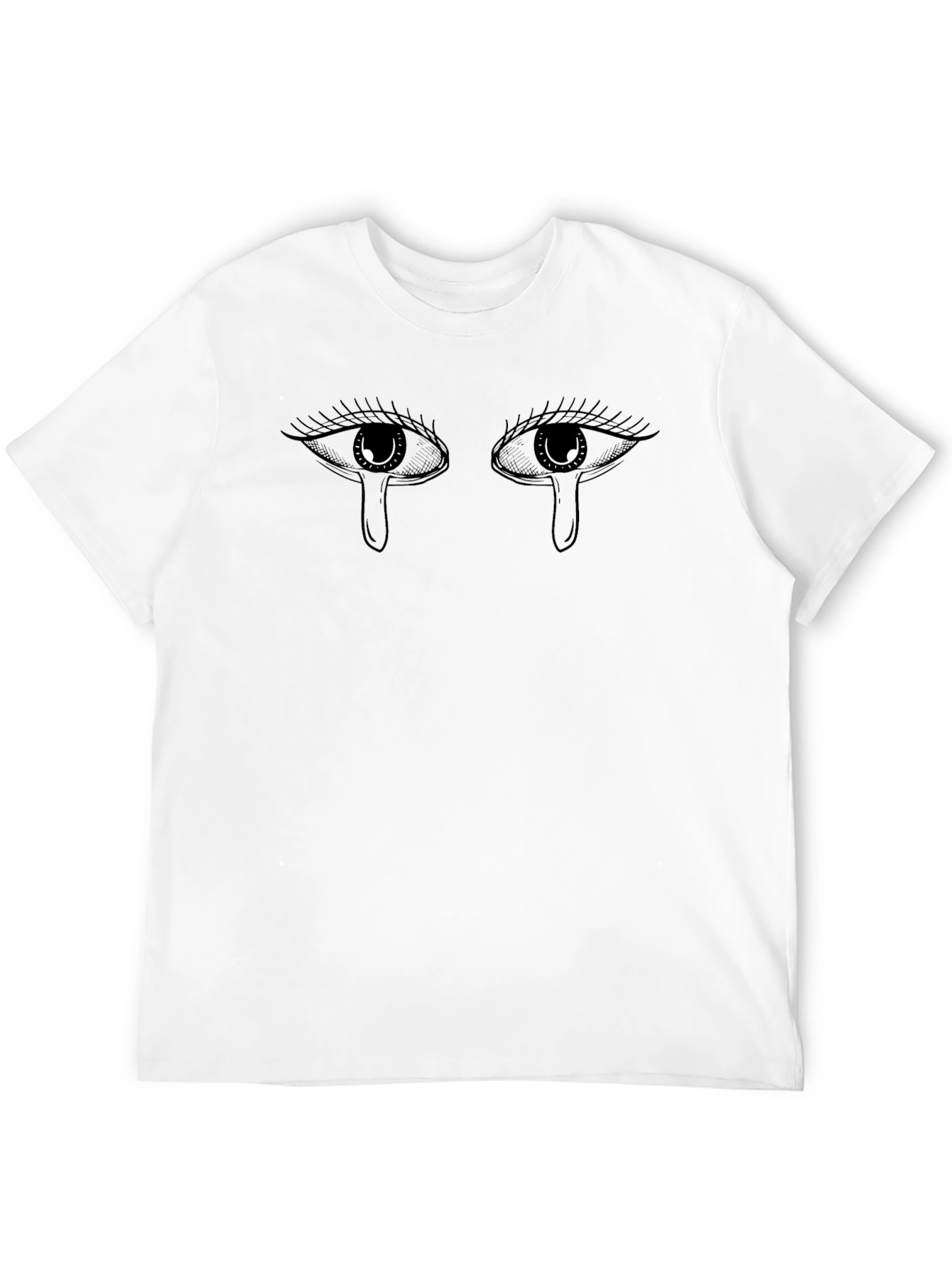 Sad Eyes Black Graphic Tee