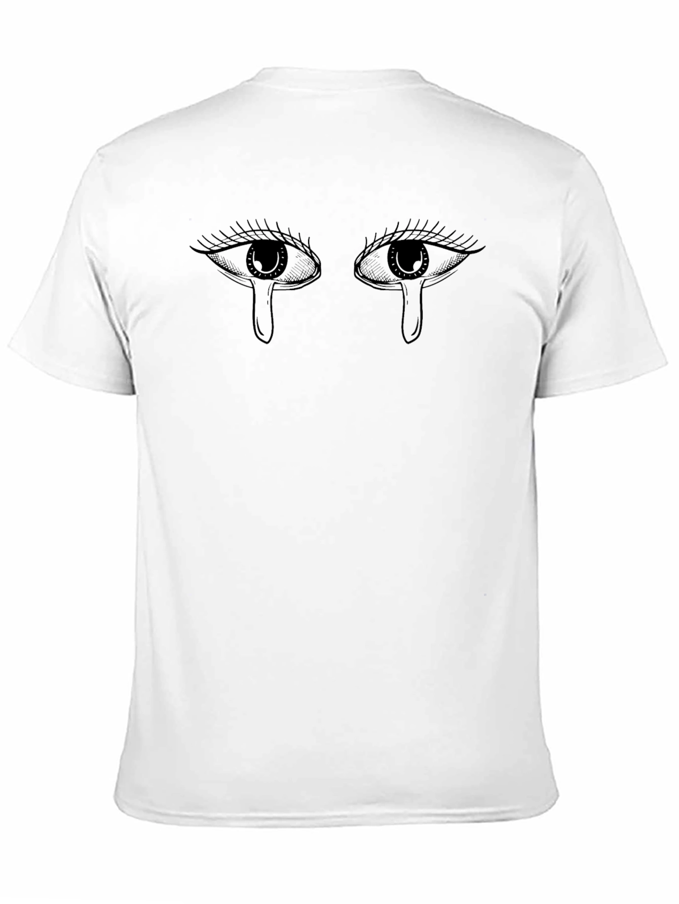 Sad Eyes Black Graphic Tee