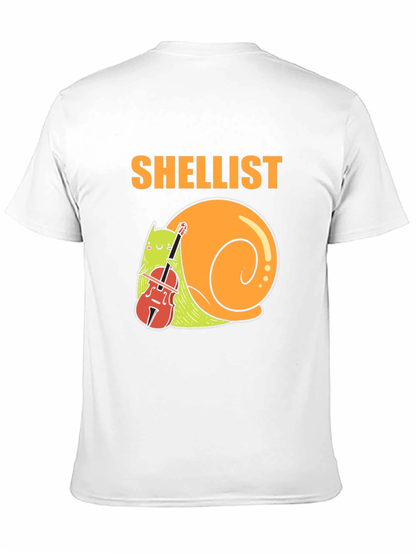 Shellist T-Shirt: Snail Violinist Graphic Tee
