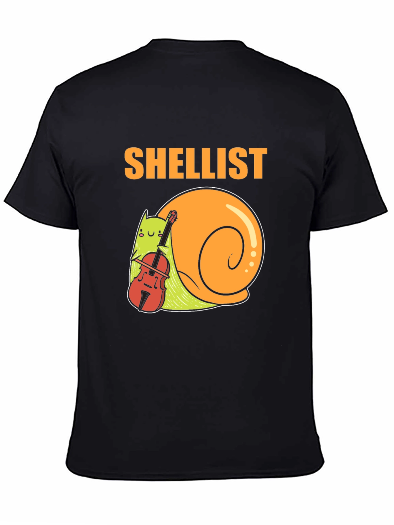 Shellist T-Shirt: Snail Violinist Graphic Tee