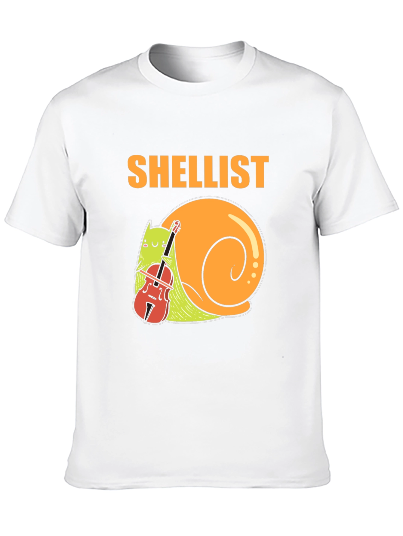 Shellist T-Shirt: Snail Violinist Graphic Tee