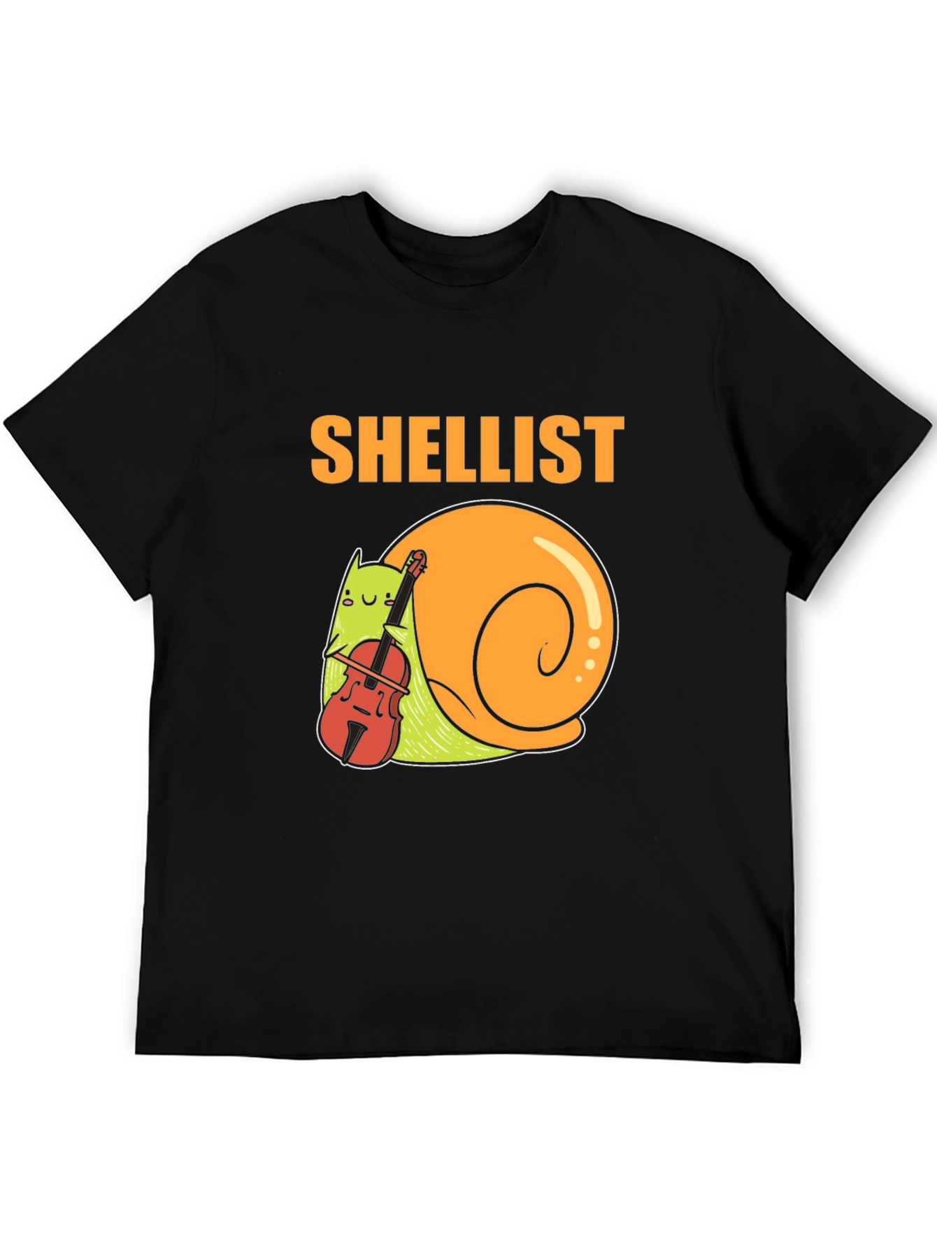 Shellist T-Shirt: Snail Violinist Graphic Tee