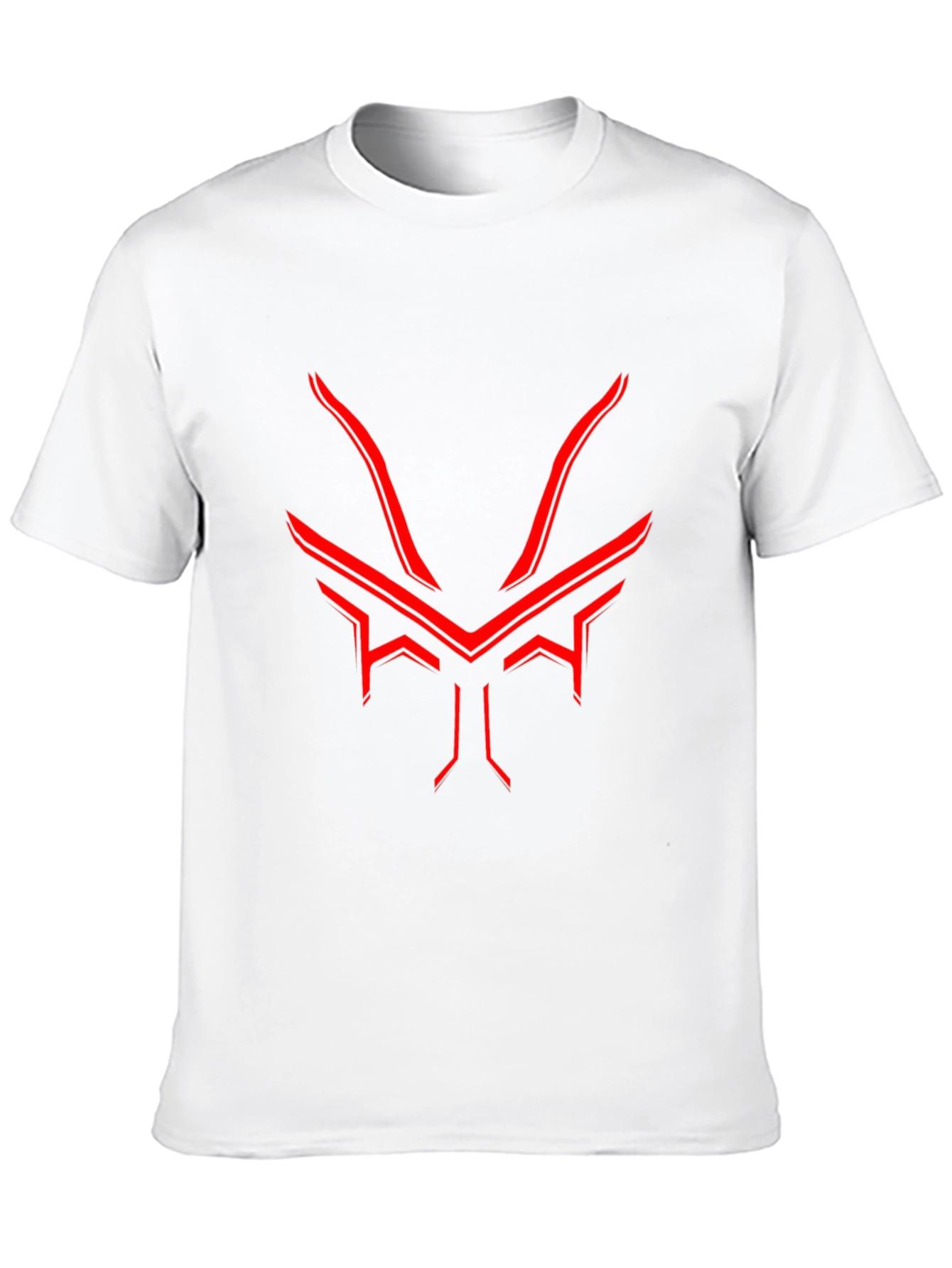 Cyber Demon T-Shirt - Futuristic Red Design