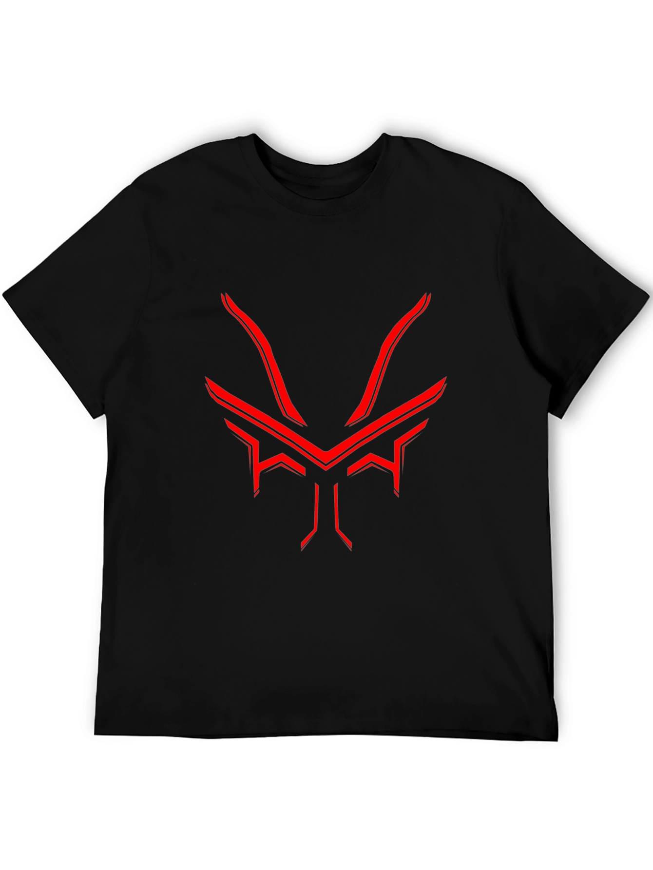 Cyber Demon T-Shirt - Futuristic Red Design