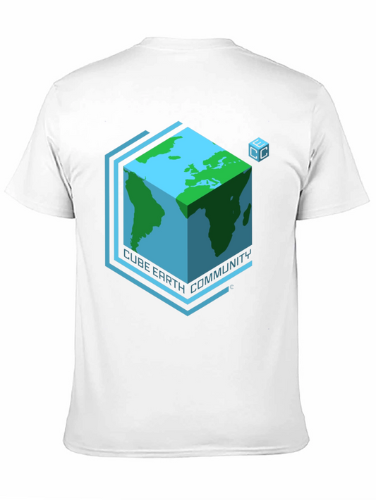 Cube Earth Community Black T-Shirt