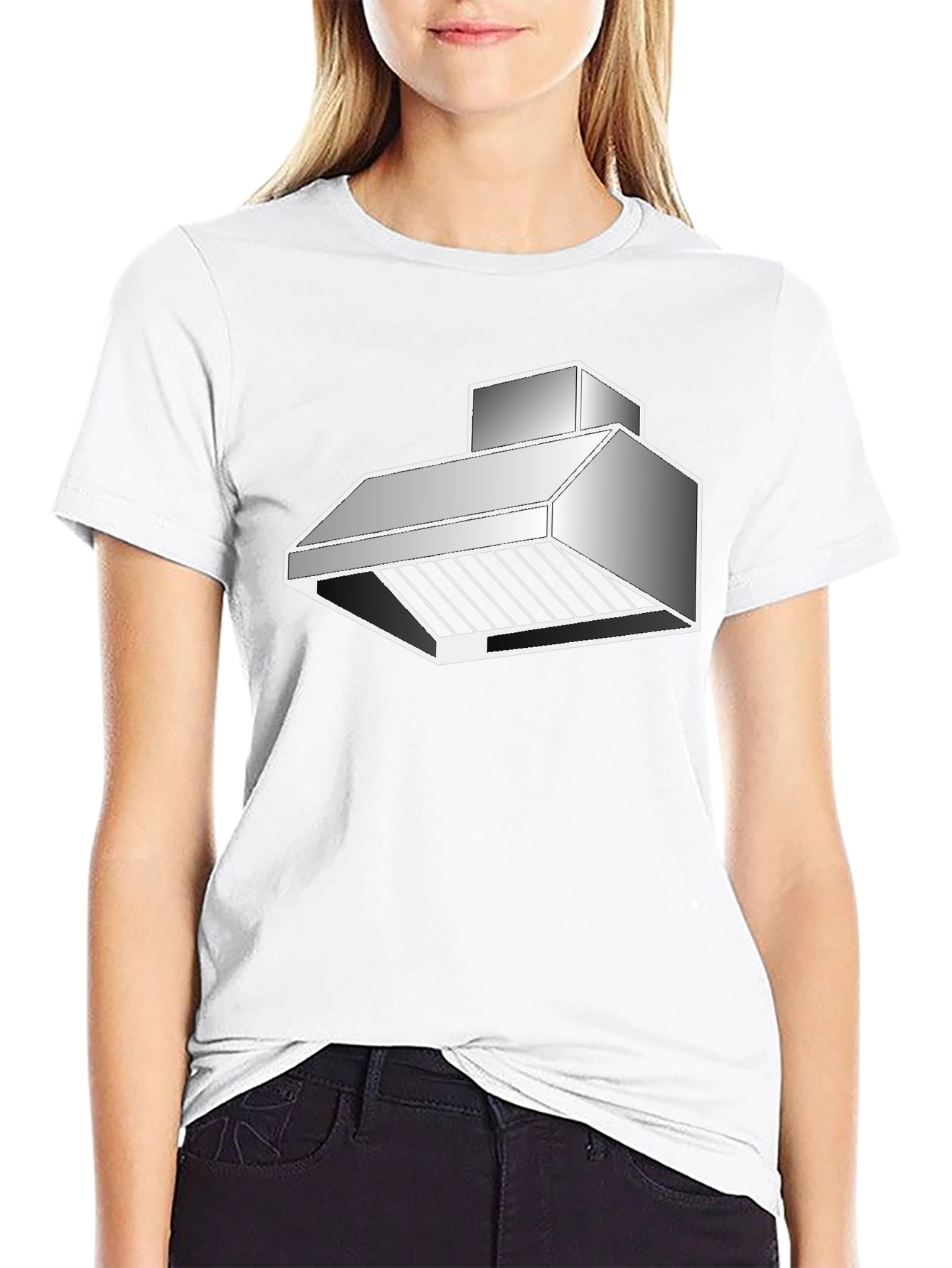 Novelty Range Hood T-Shirt - Black Cotton