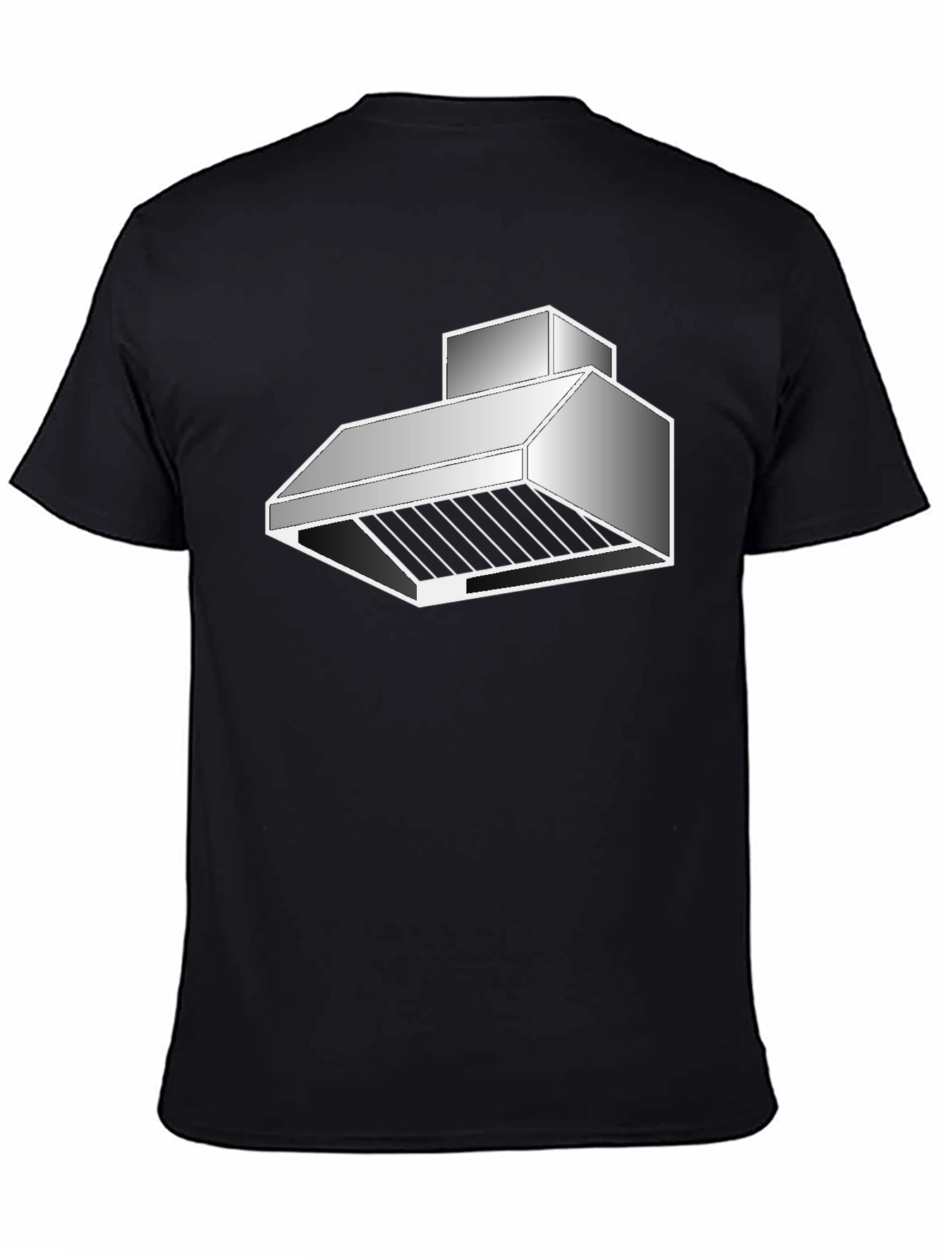 Novelty Range Hood T-Shirt - Black Cotton
