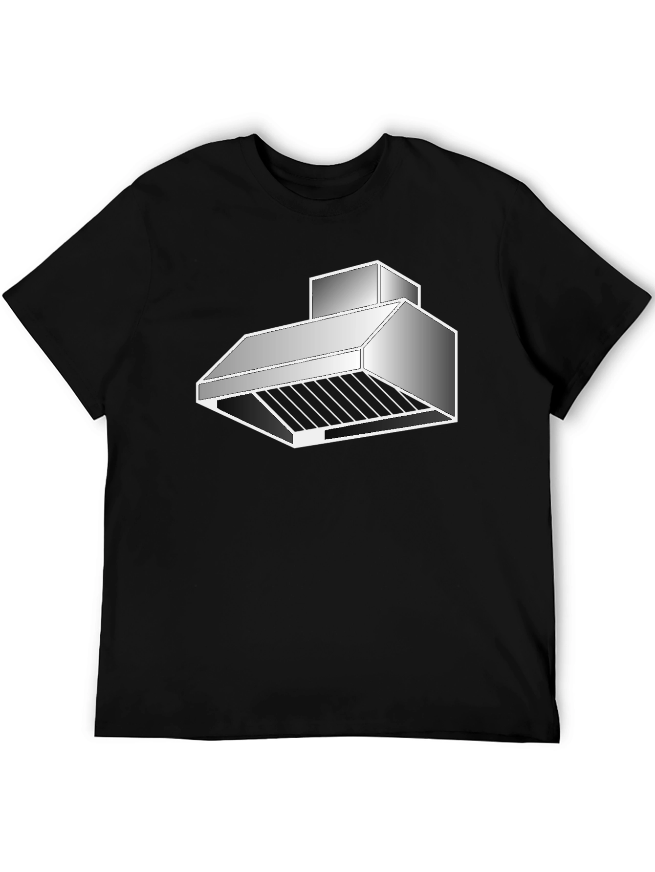 Novelty Range Hood T-Shirt - Black Cotton