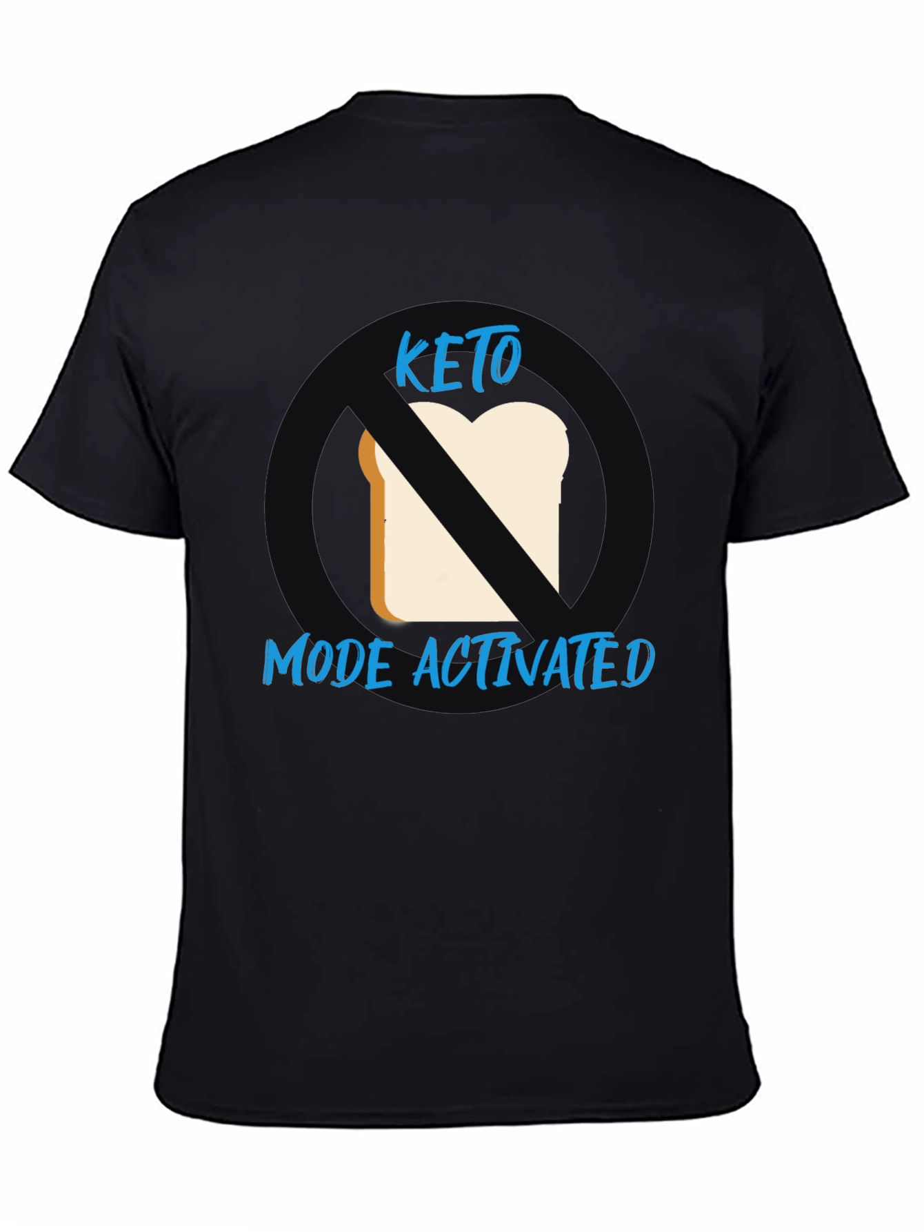 Keto Mode Activated Black Graphic T-Shirt