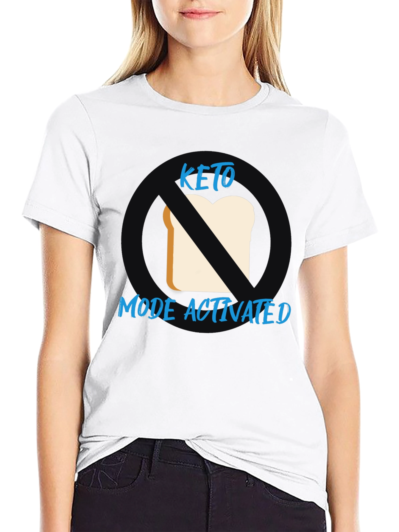 Keto Mode Activated Black Graphic T-Shirt