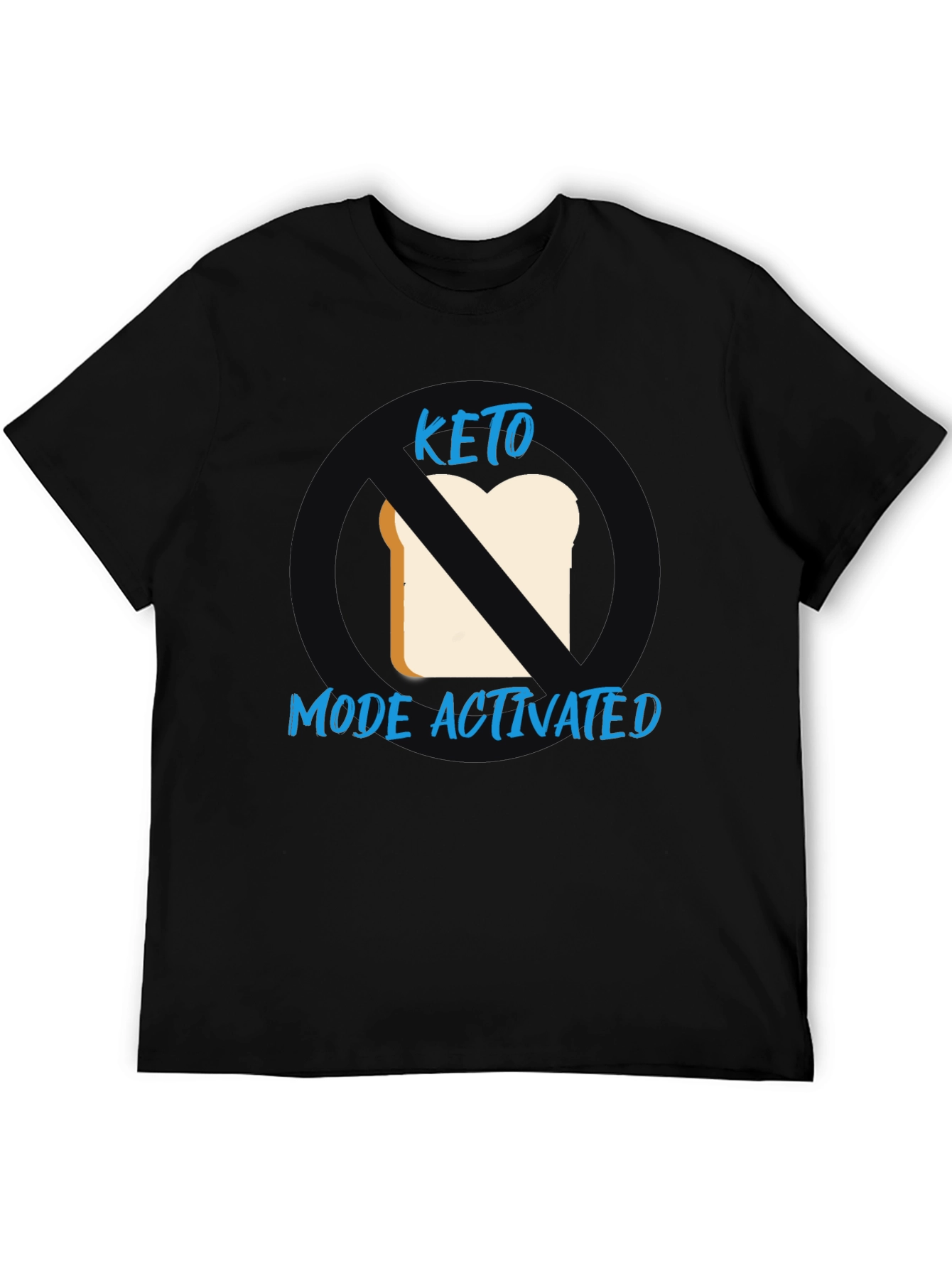 Keto Mode Activated Black Graphic T-Shirt