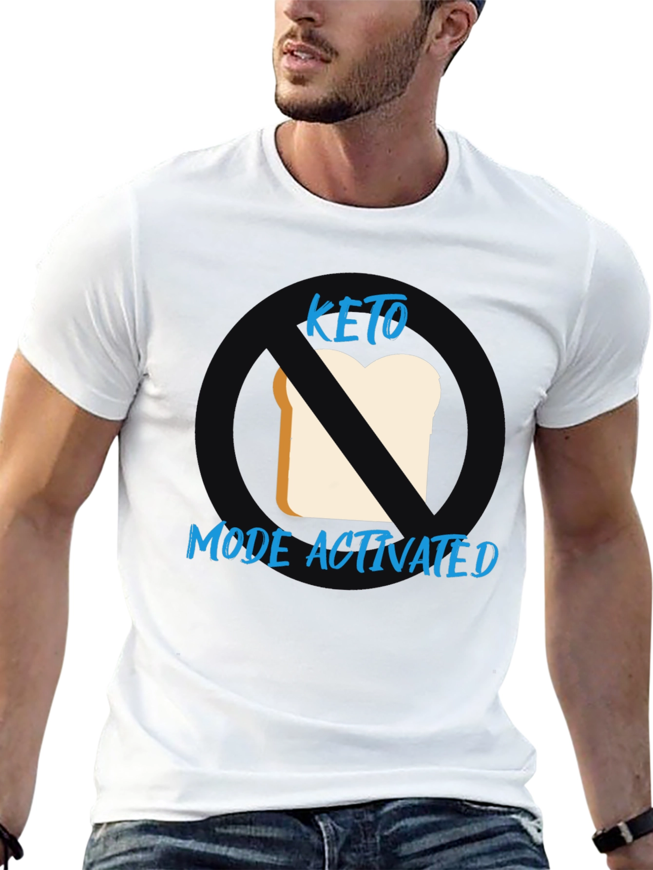 Keto Mode Activated Black Graphic T-Shirt
