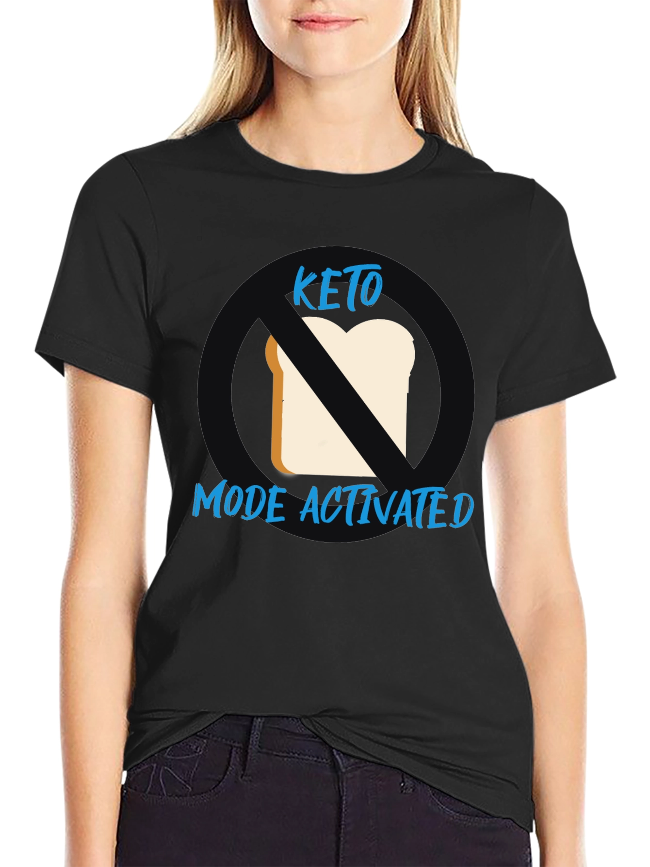 Keto Mode Activated Black Graphic T-Shirt