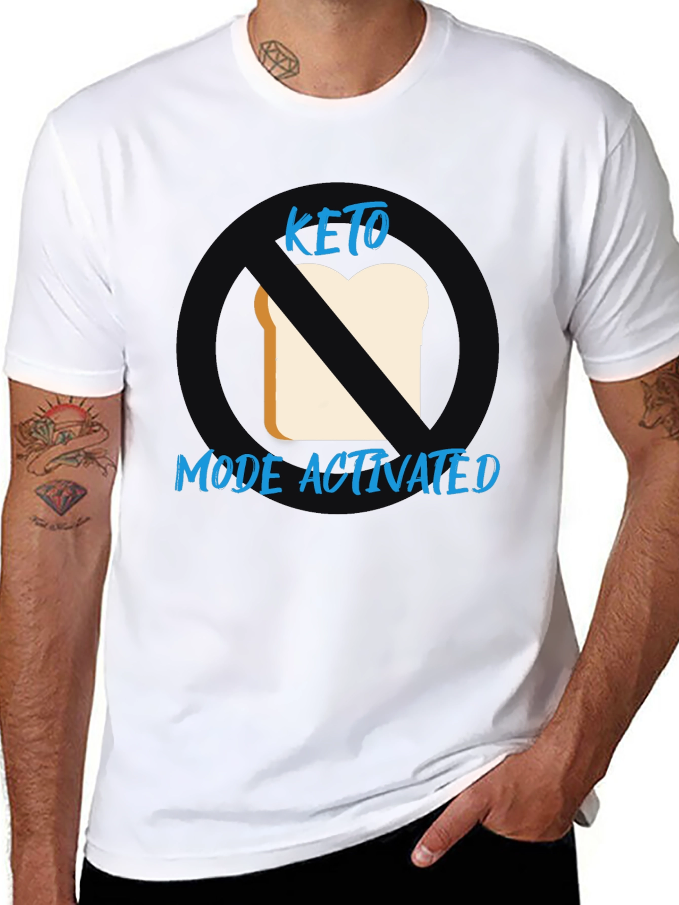 Keto Mode Activated Black Graphic T-Shirt