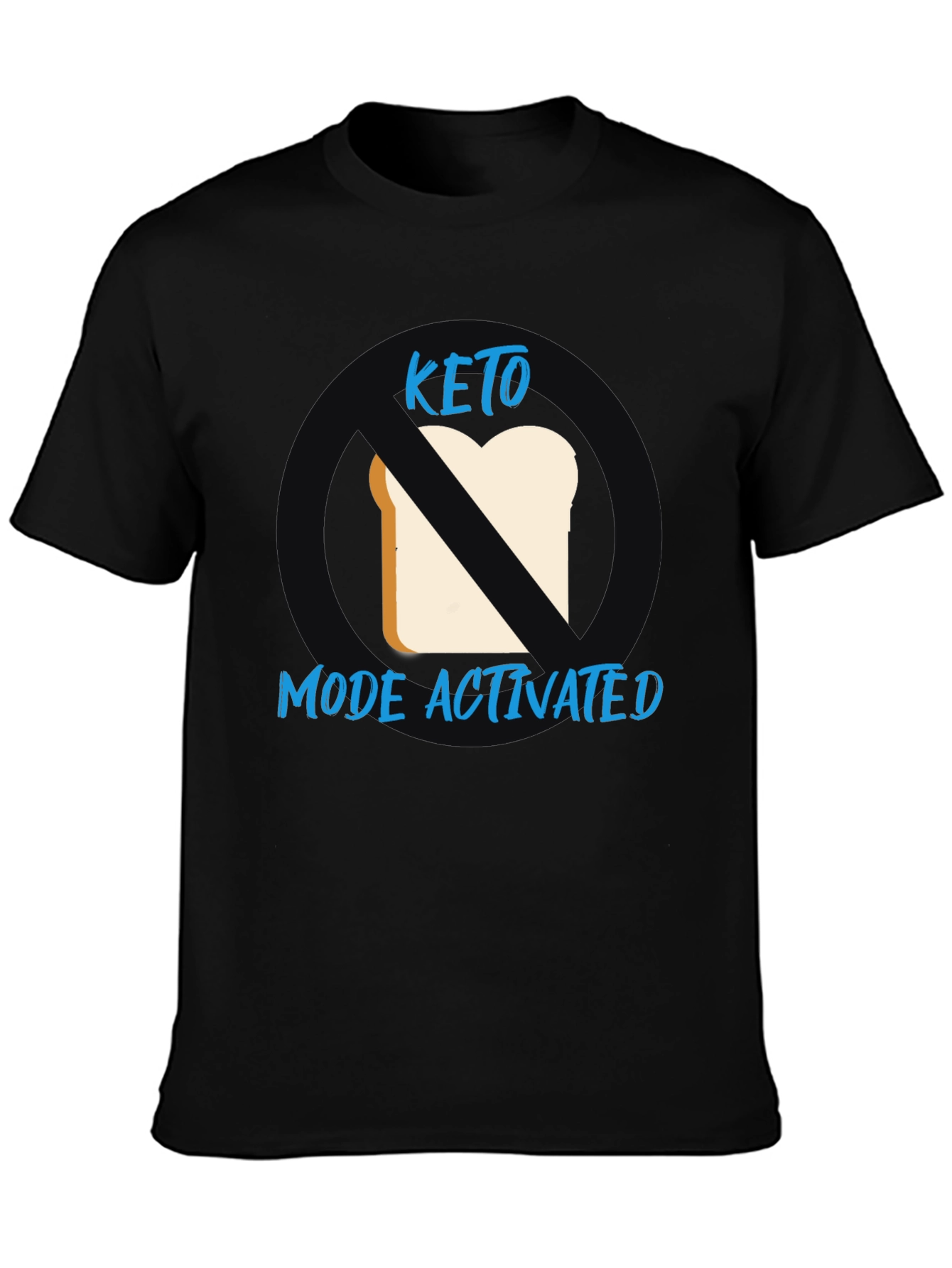 Keto Mode Activated Black Graphic T-Shirt