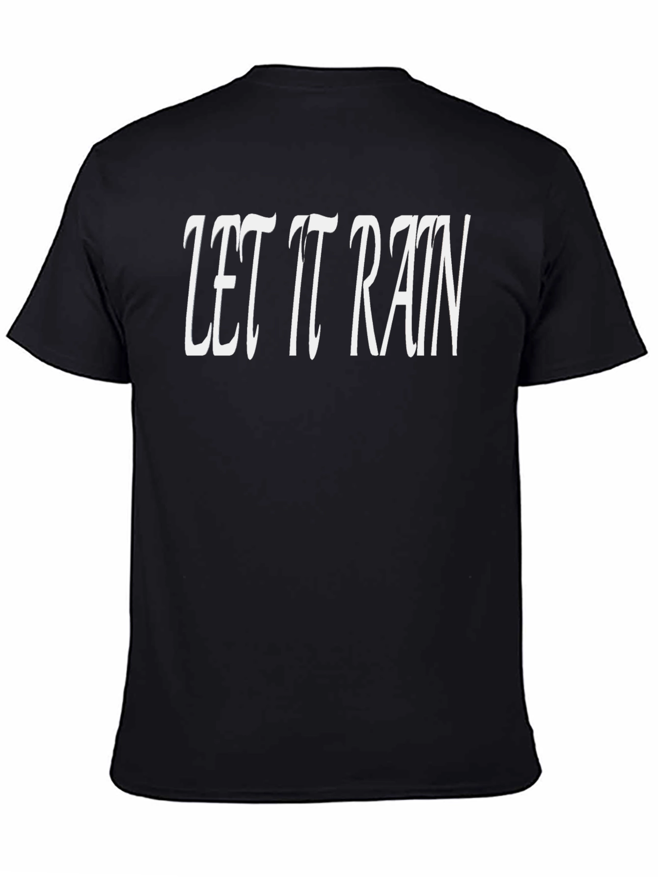 Let It Rain Graphic T-Shirt - Black Cotton Tee