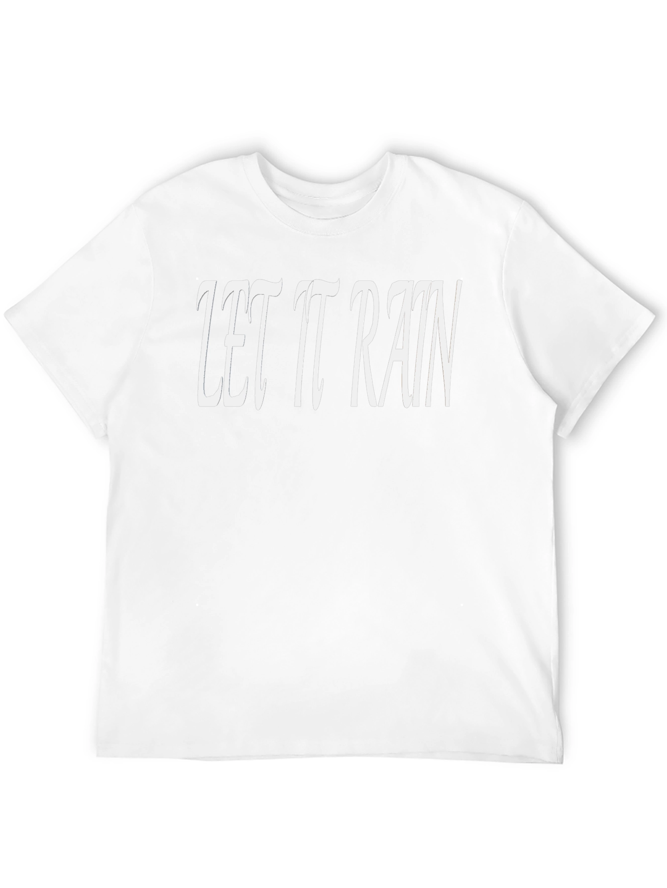 Let It Rain Graphic T-Shirt - Black Cotton Tee