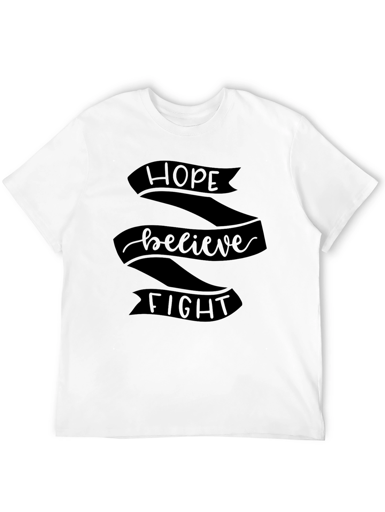 Hope Believe Fight Graphic T-Shirt
