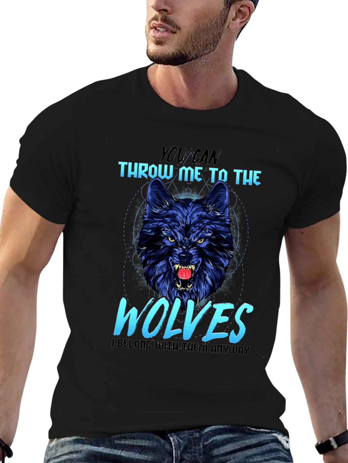 Wolf Graphic T-Shirt: Throw Me to The Wolves