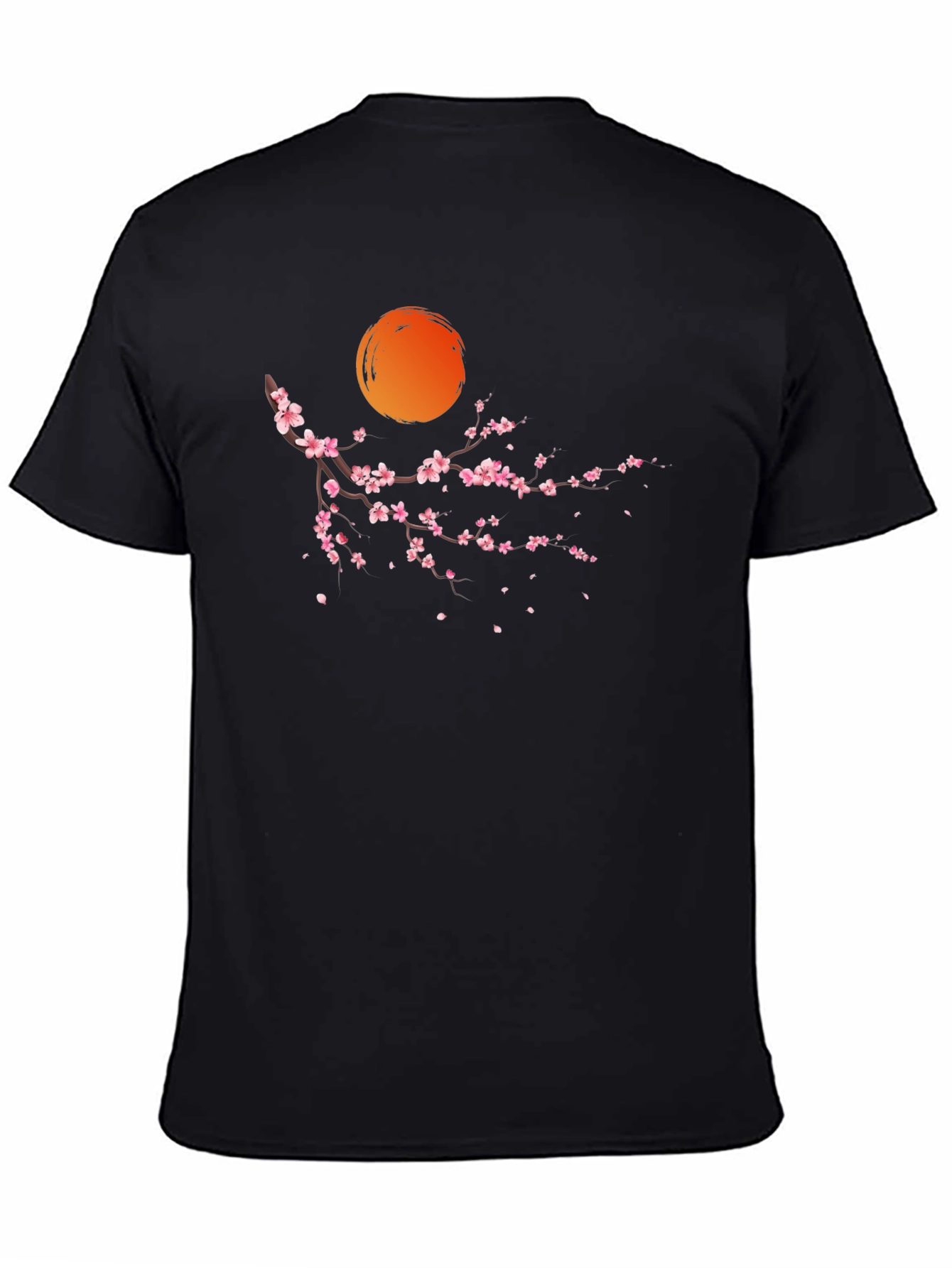 Cherry Blossom Graphic Tee - Mens Black T-Shirt