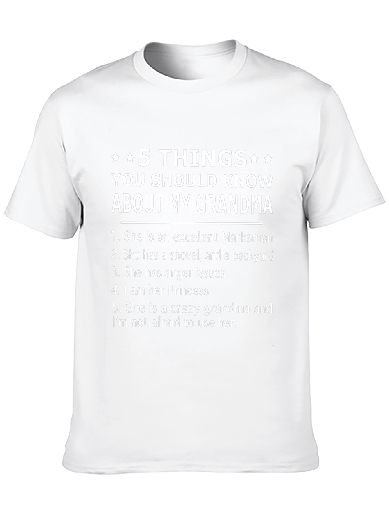 5 Things About My Grandma T-Shirt