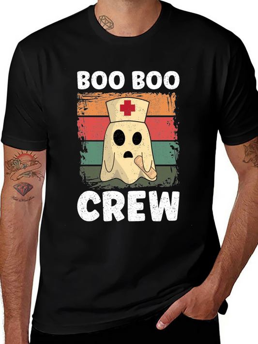 Boo Boo Crew Halloween T-Shirt - Nurse Ghost