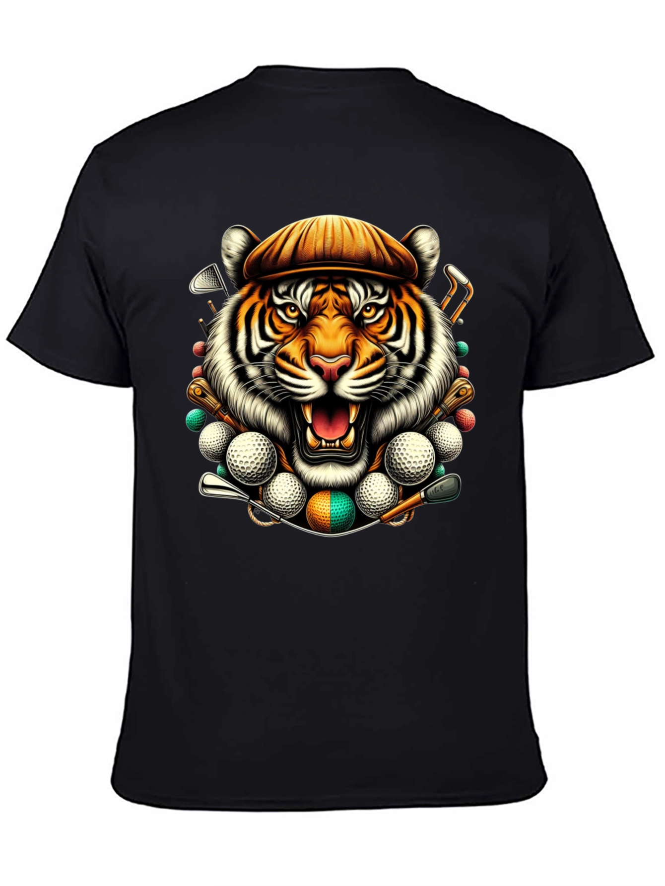 Tiger Golfer Graphic T-Shirt - Unique Design