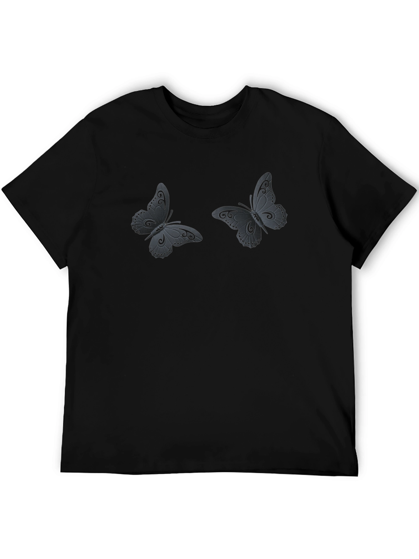 Butterfly Graphic Black T-Shirt