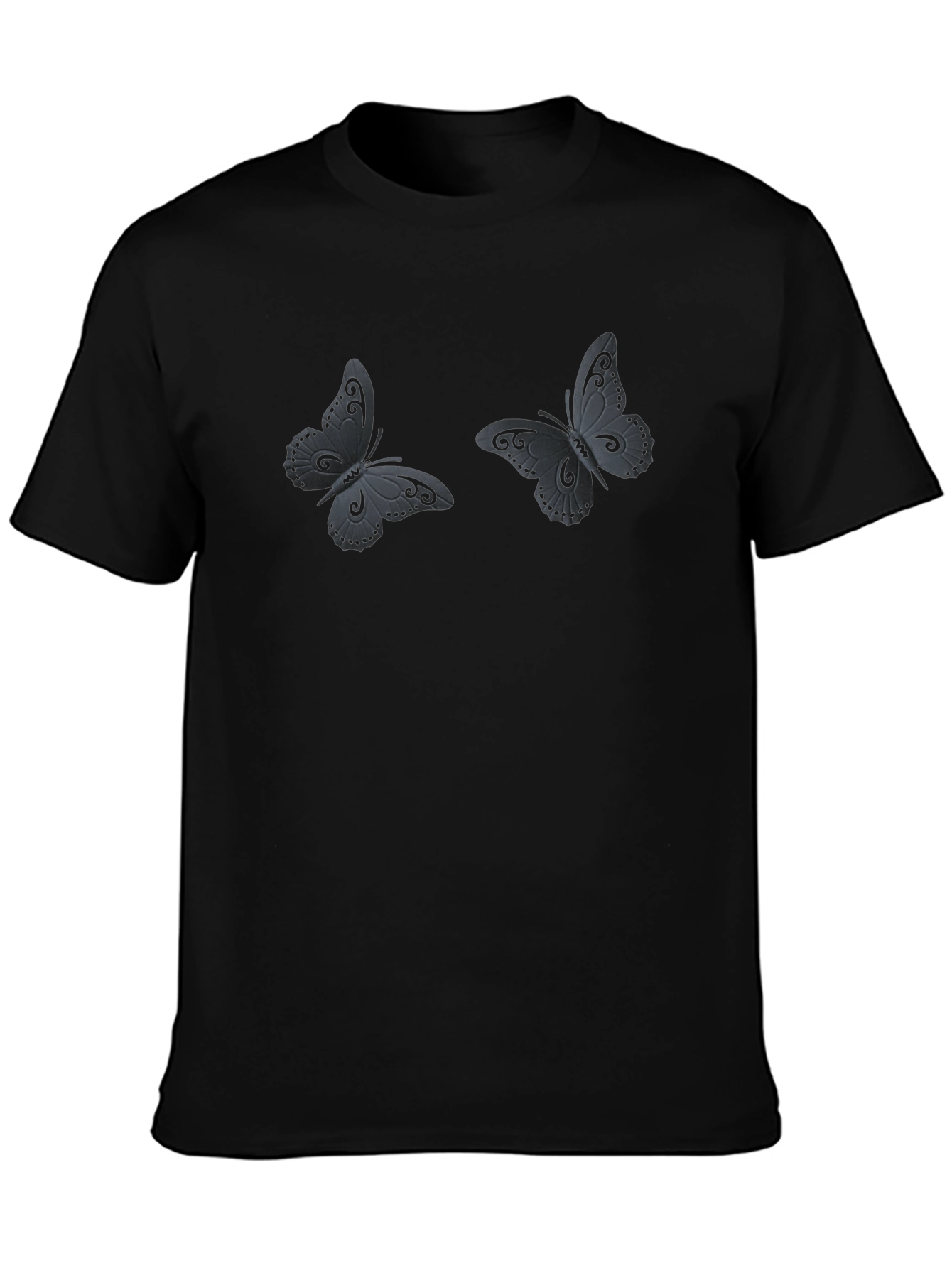 Butterfly Graphic Black T-Shirt