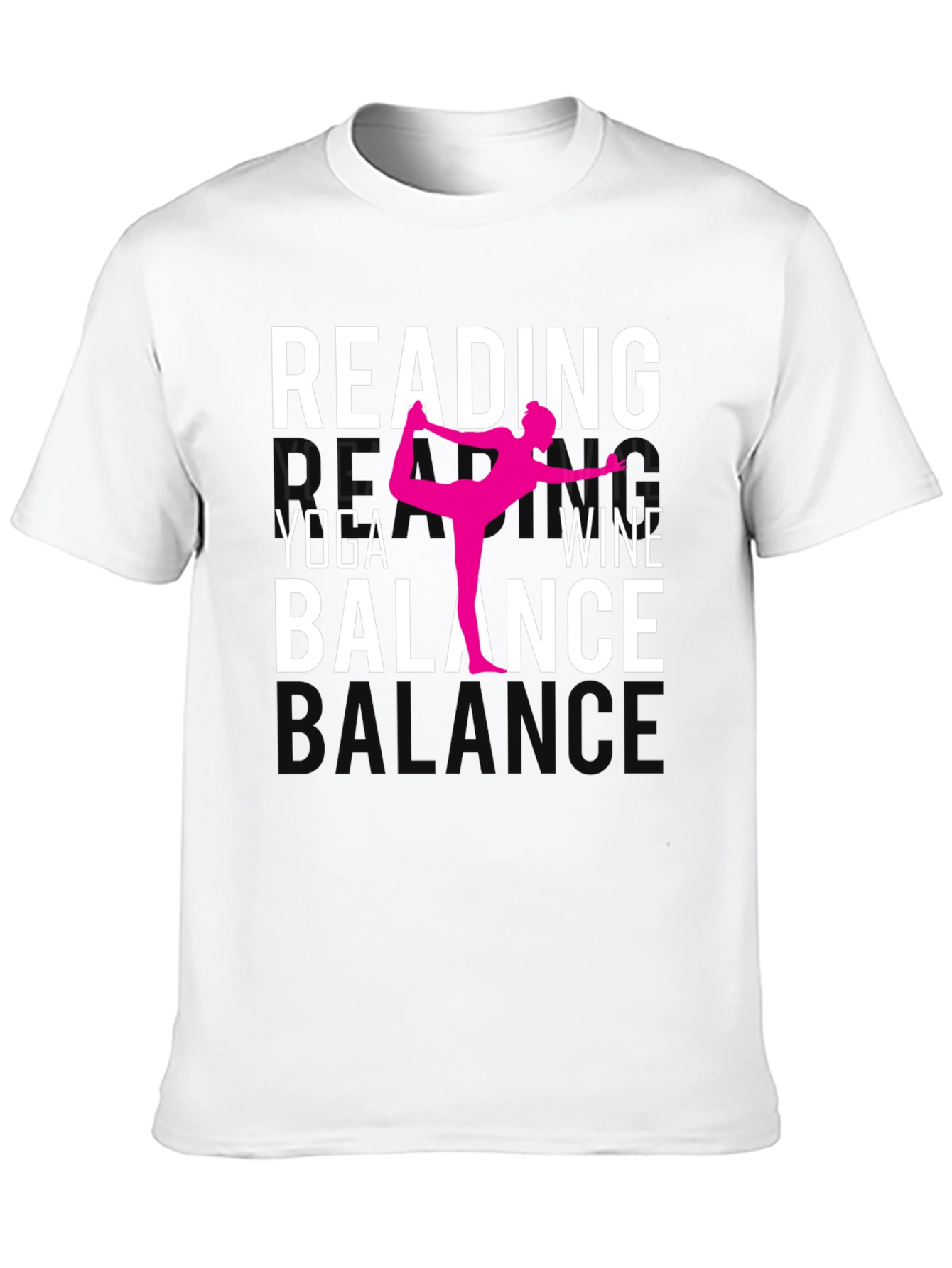 Reading Yoga Wine Balance Graphic Tee