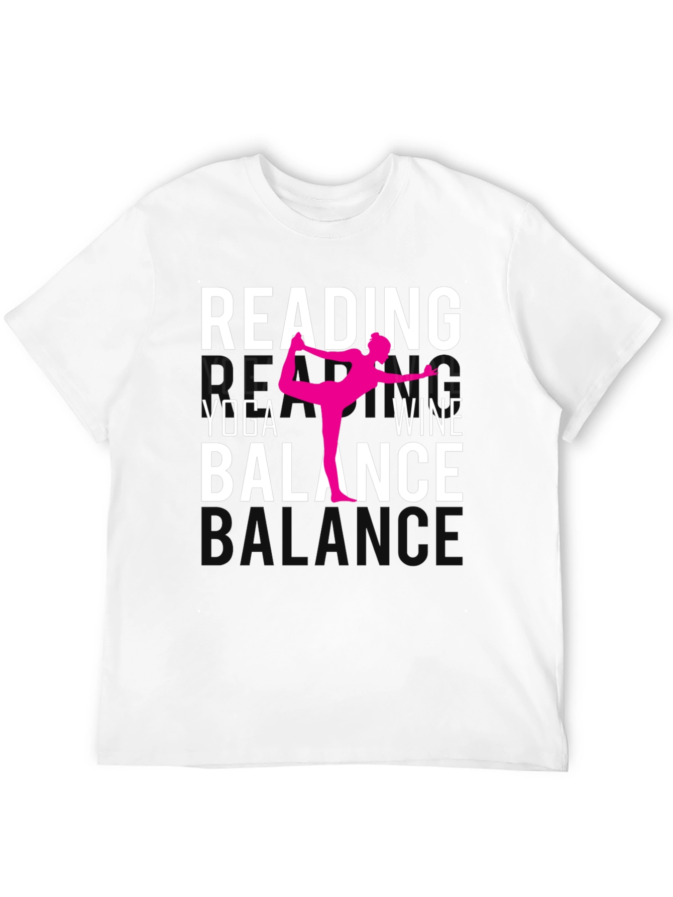 Reading Yoga Wine Balance Graphic Tee