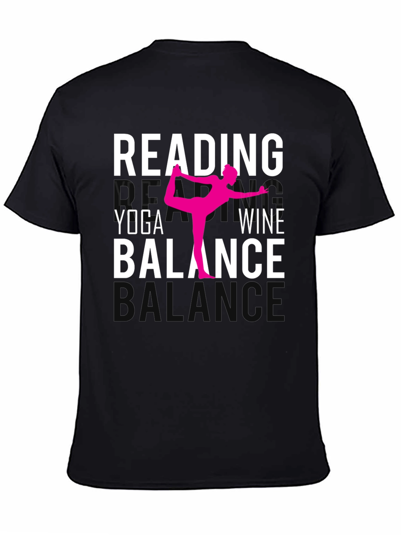 Reading Yoga Wine Balance Graphic Tee